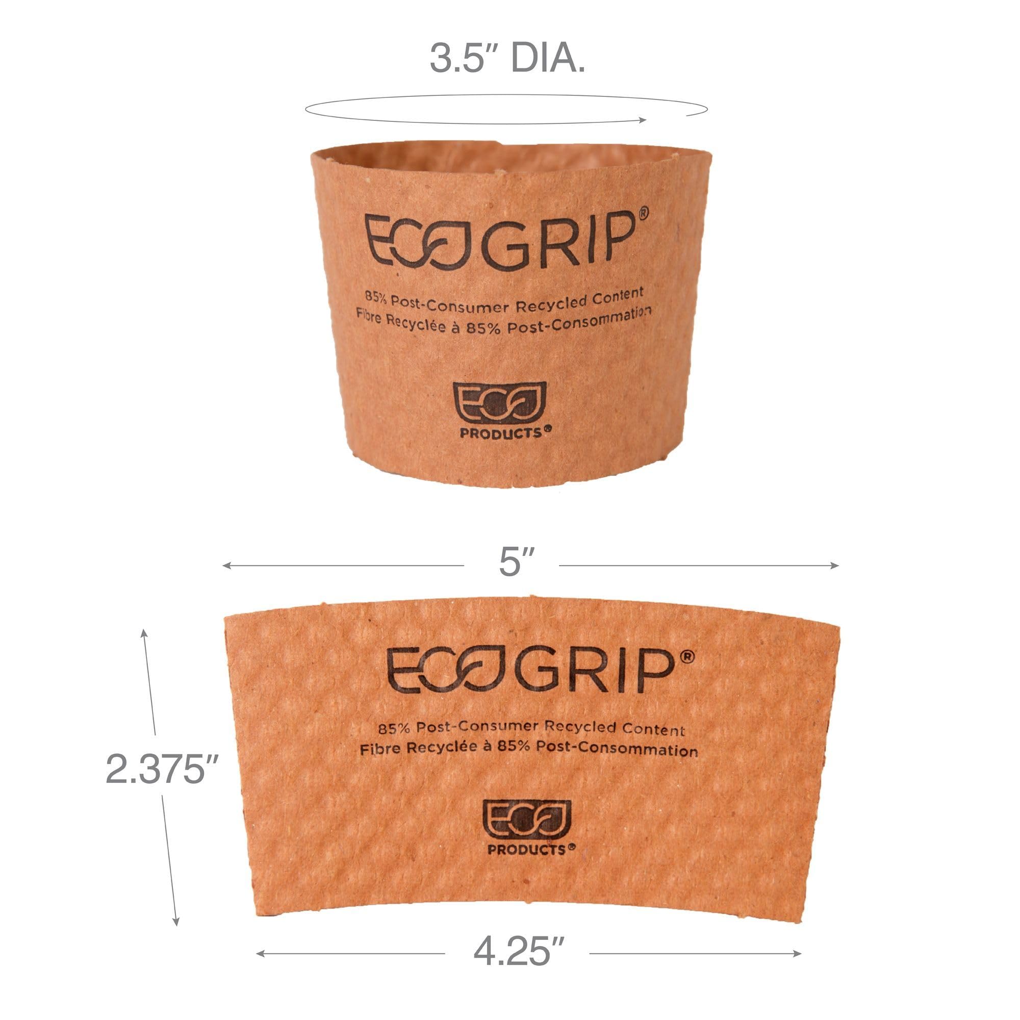 Eco-Products Ecogrip Recycled Content Hot Cup Sleeve