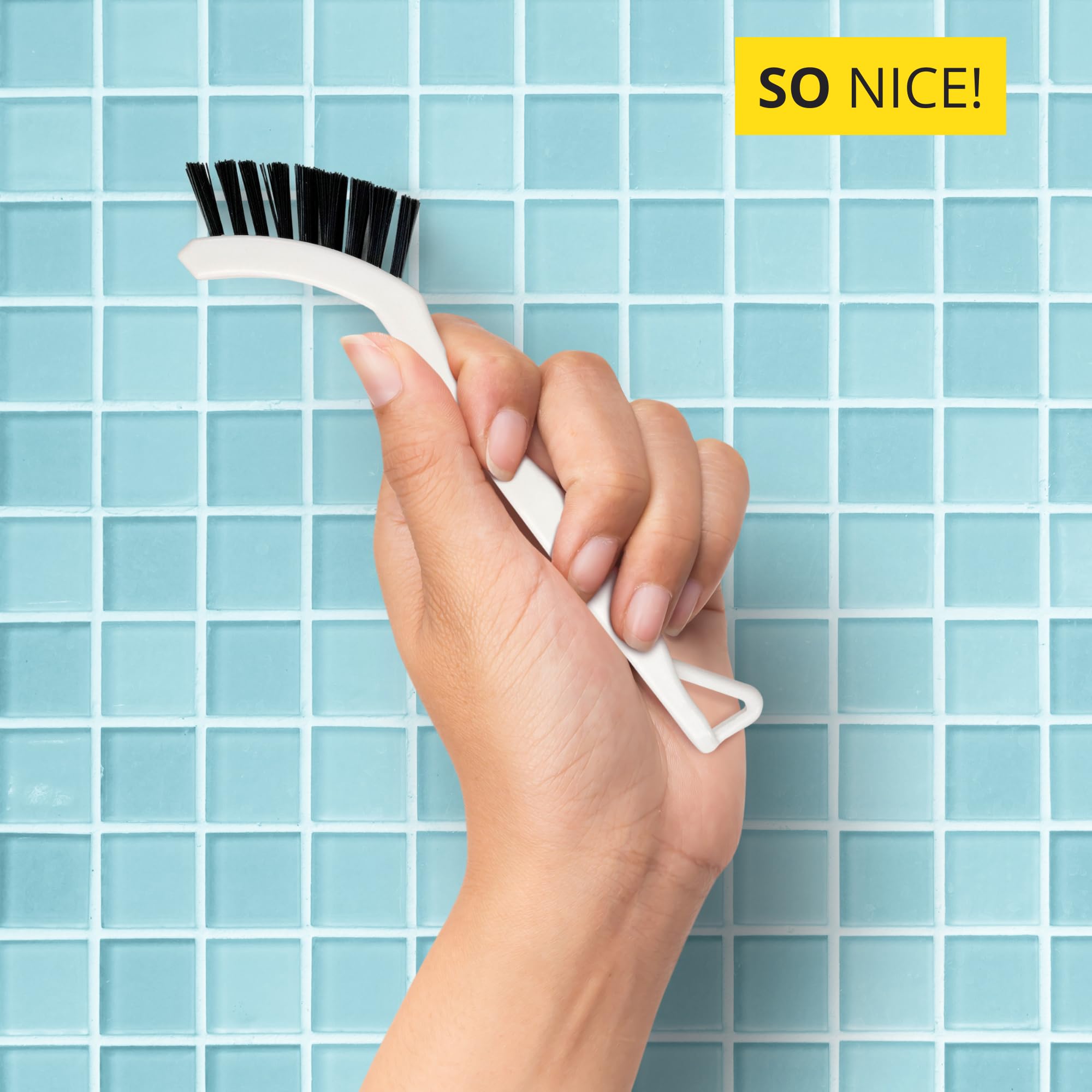 6-Pack Grout Cleaner Brush Scrub Set - Stiff Bristle Scrubbing & Detail Cleaning Brushes for Household Use on Bathtub  Shower  Kitchen  Tile Floors  Sink  Grooves  Window Tracks  Drain Cracks & More