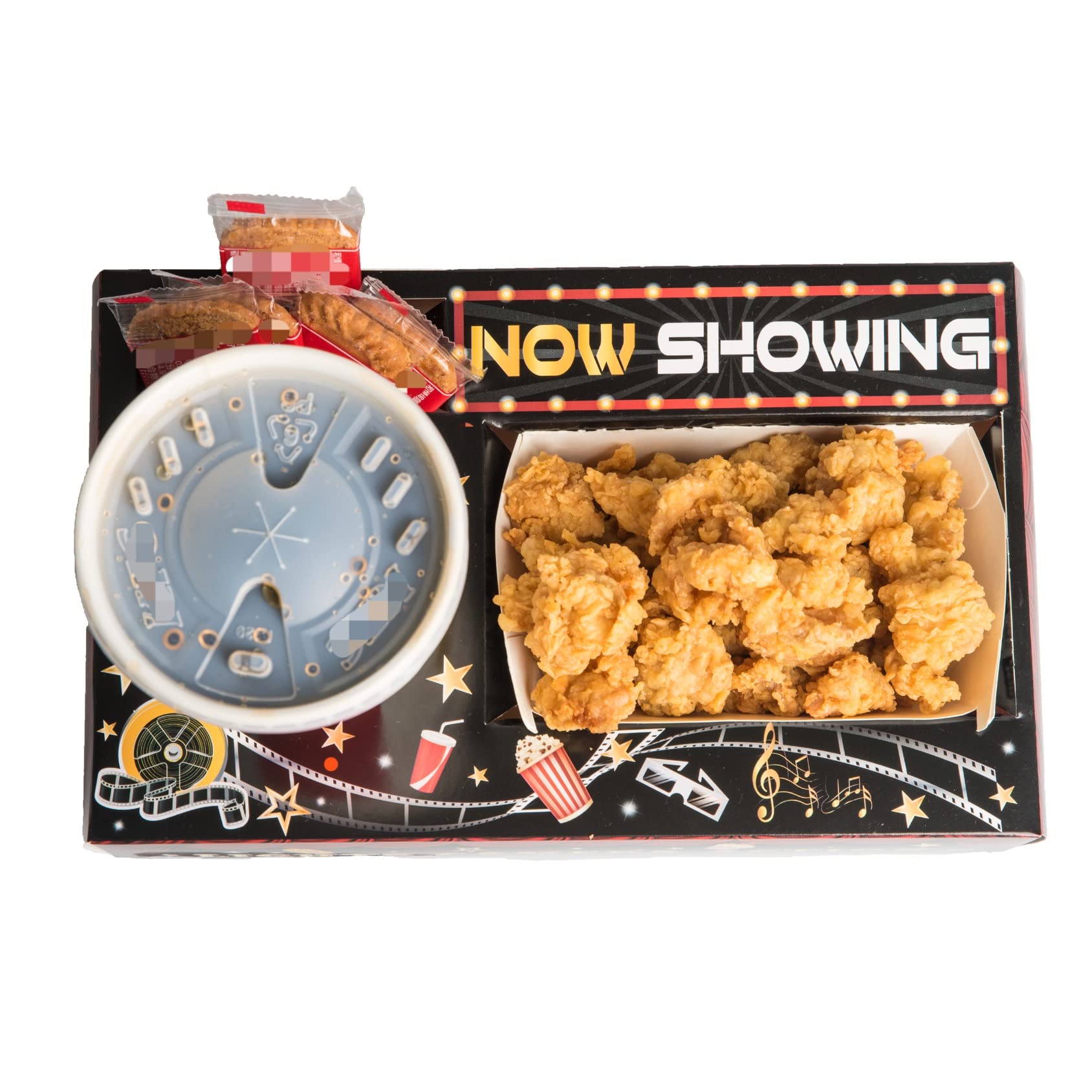 Pecopcock 20 Pcs Movie Night Paper Snack Trays Movie Night Party Favors Cinema Theme Party Birthday Party Supplies Red Carpet Pa