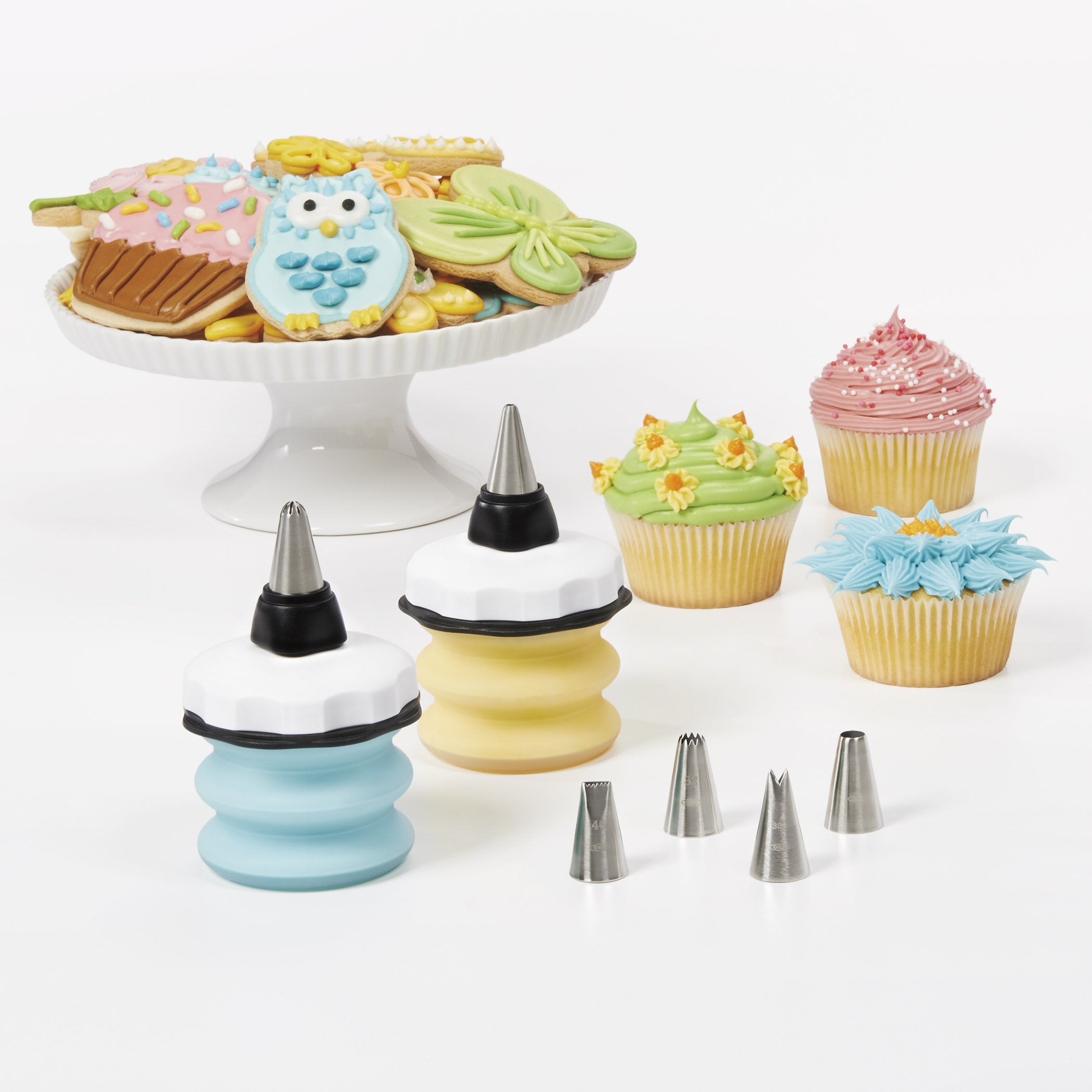 Oxo Good Grips 8-Piece Baker'S Silicone Decorating Bottle Kit - Black