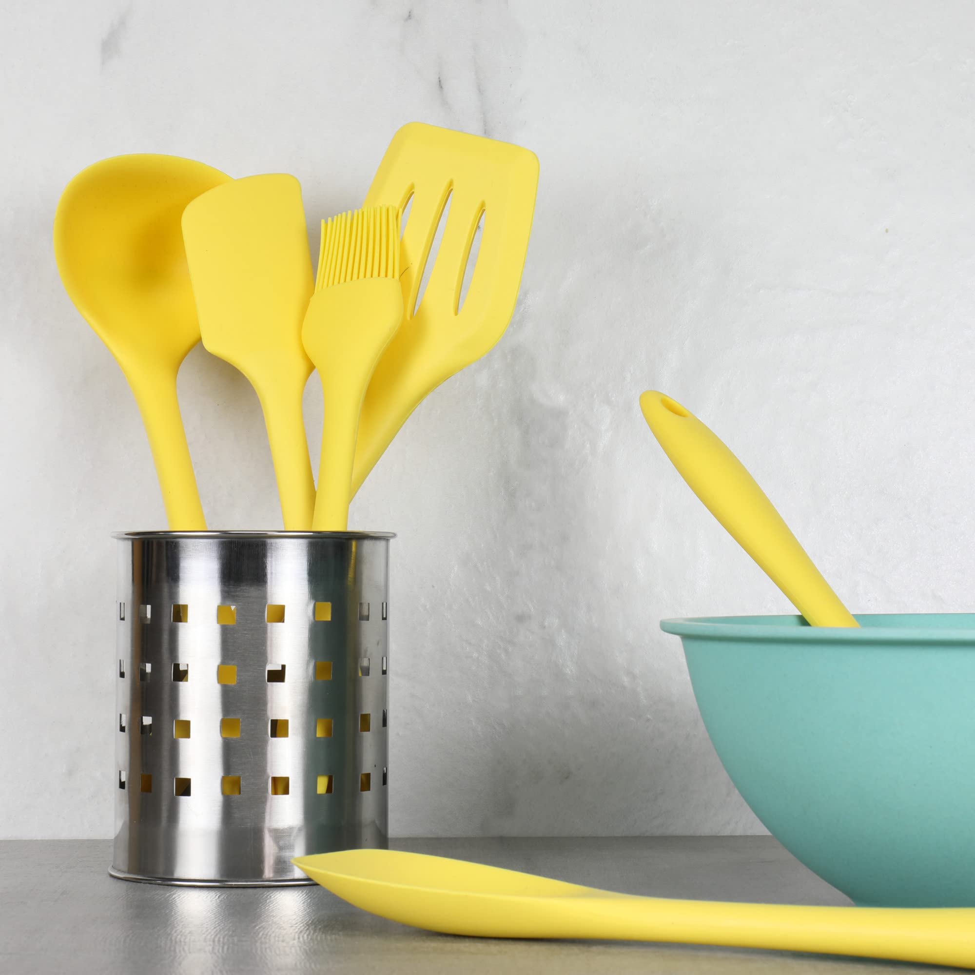 Chef Craft Premium Silicone Spatula/Turner, 11.75 Inch, Yellow