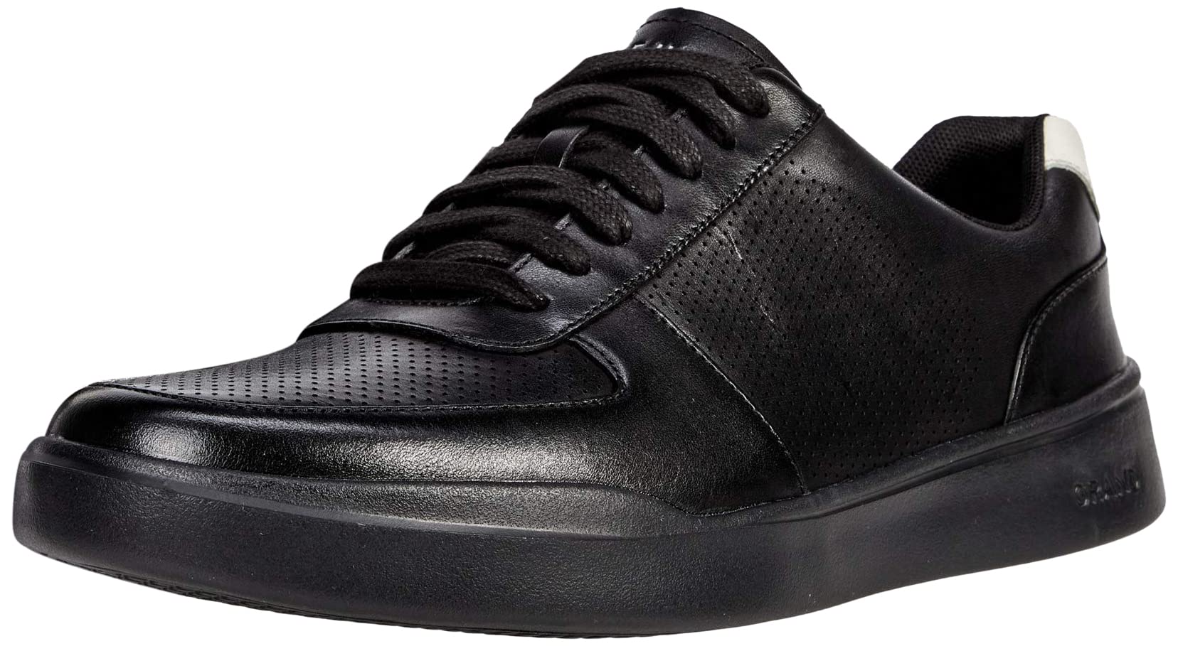 Cole Haan Mens Grand Crosscourt Modern Perforated Sneaker, Blackblackwhite, 105