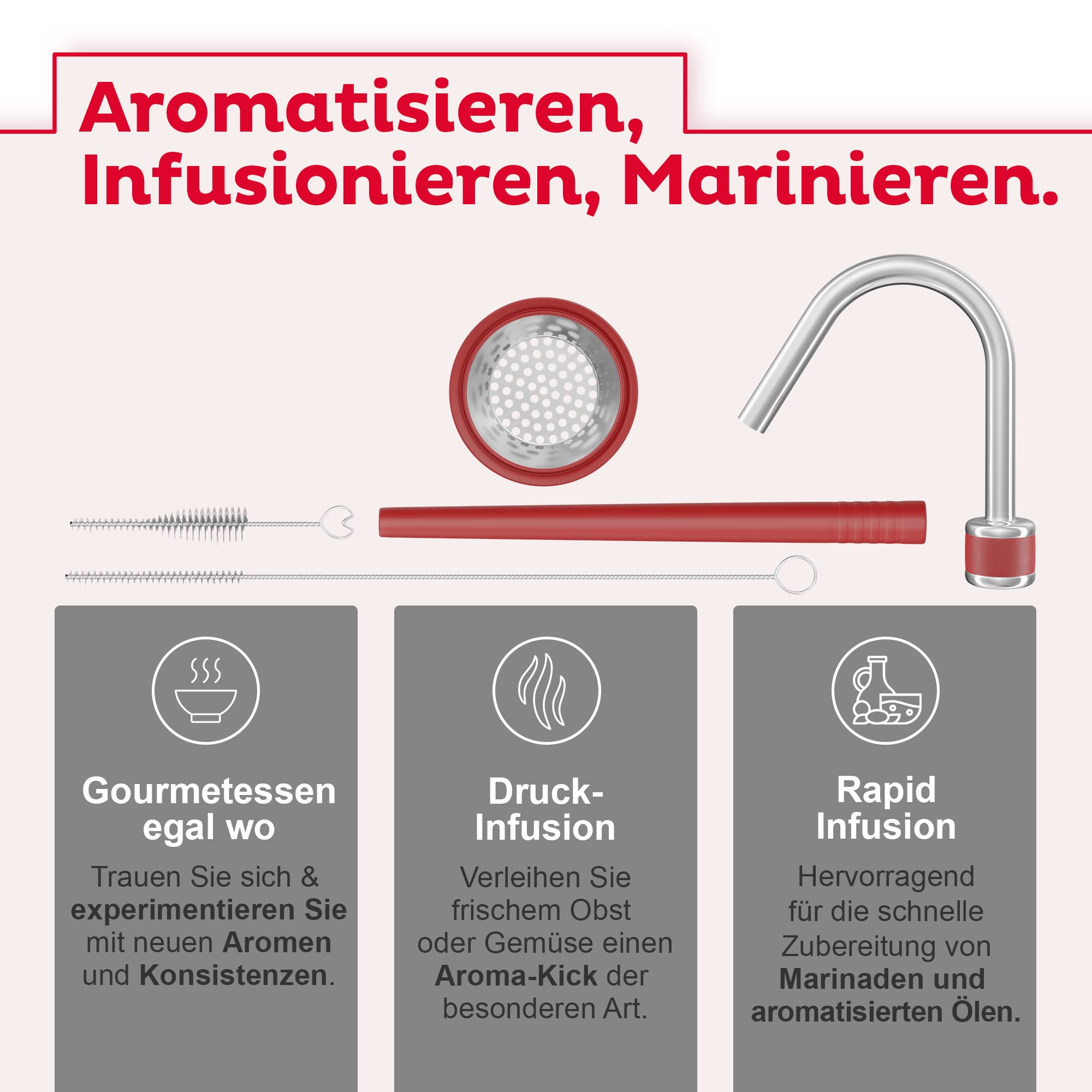 Isi North America Gourmet Whip Rapid Infusion Set For Isi Goiurmet Whippers, One Size, Silver