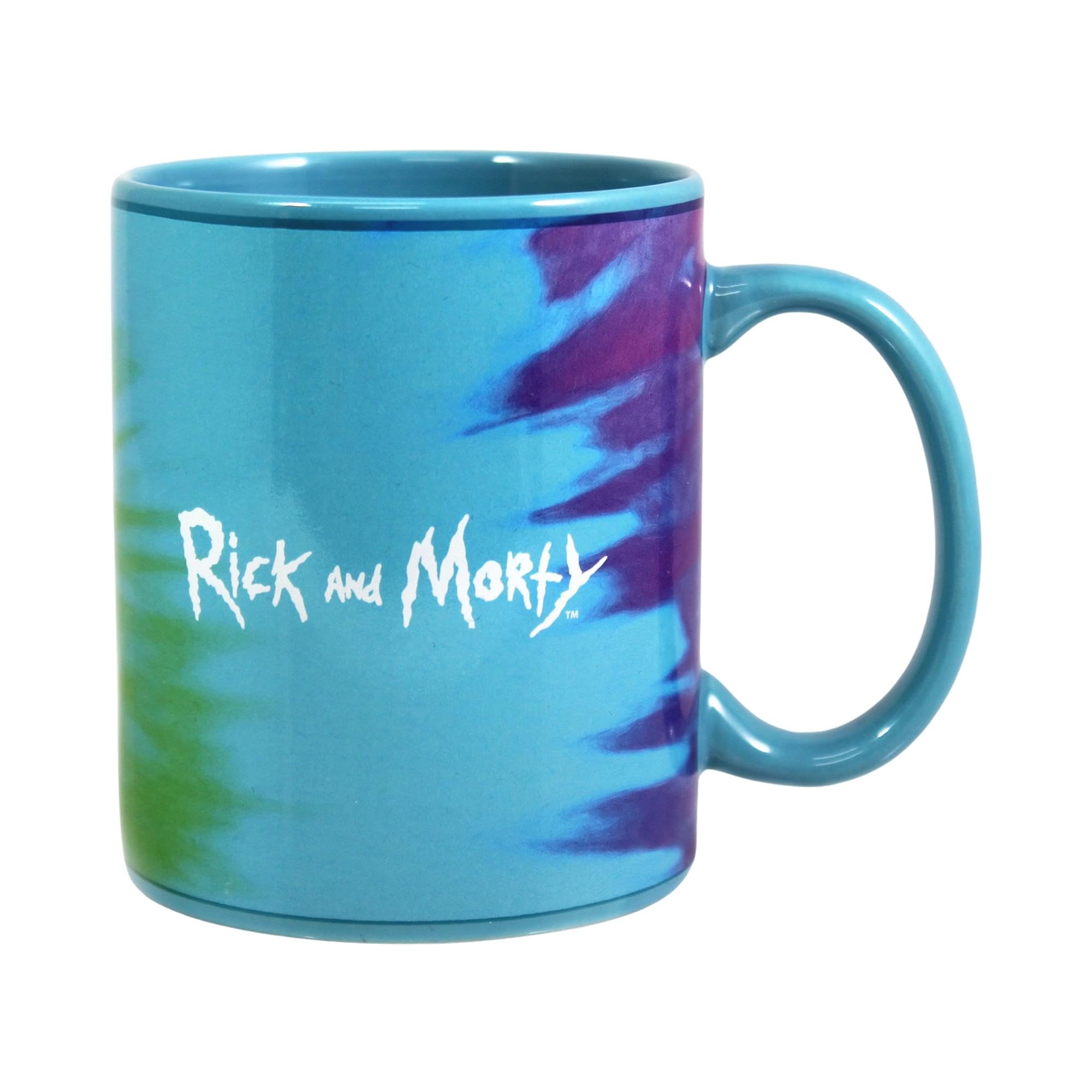 JUST FUNKY Rick and Morty Psychodelic Coffee Mug | Rick And Morty 11 Oz Heat Color Changing Coffee Mug | Anime Mug | Tea Mug | H