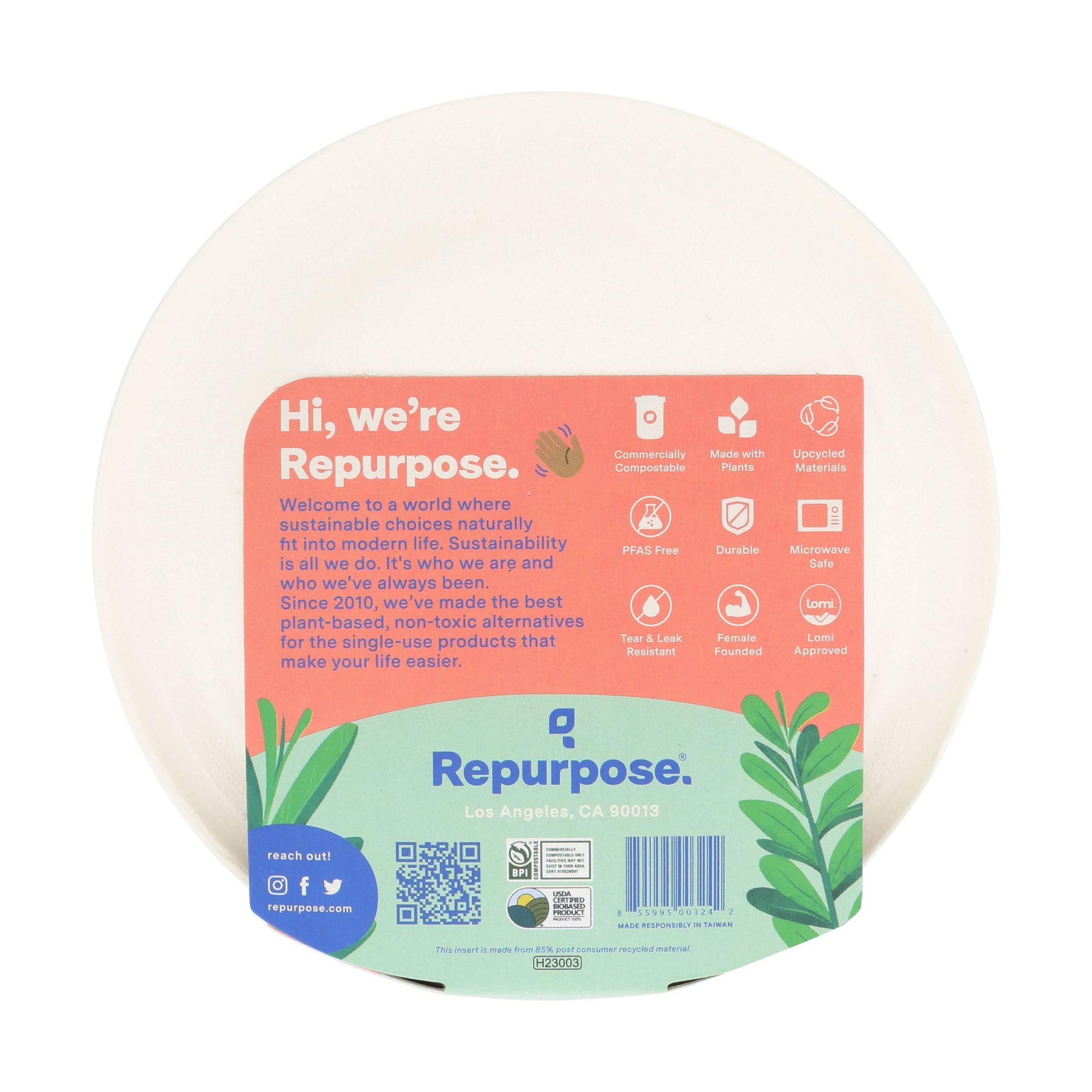 Repurpose, 6'' Eco-Dessert Plates, 20 Count