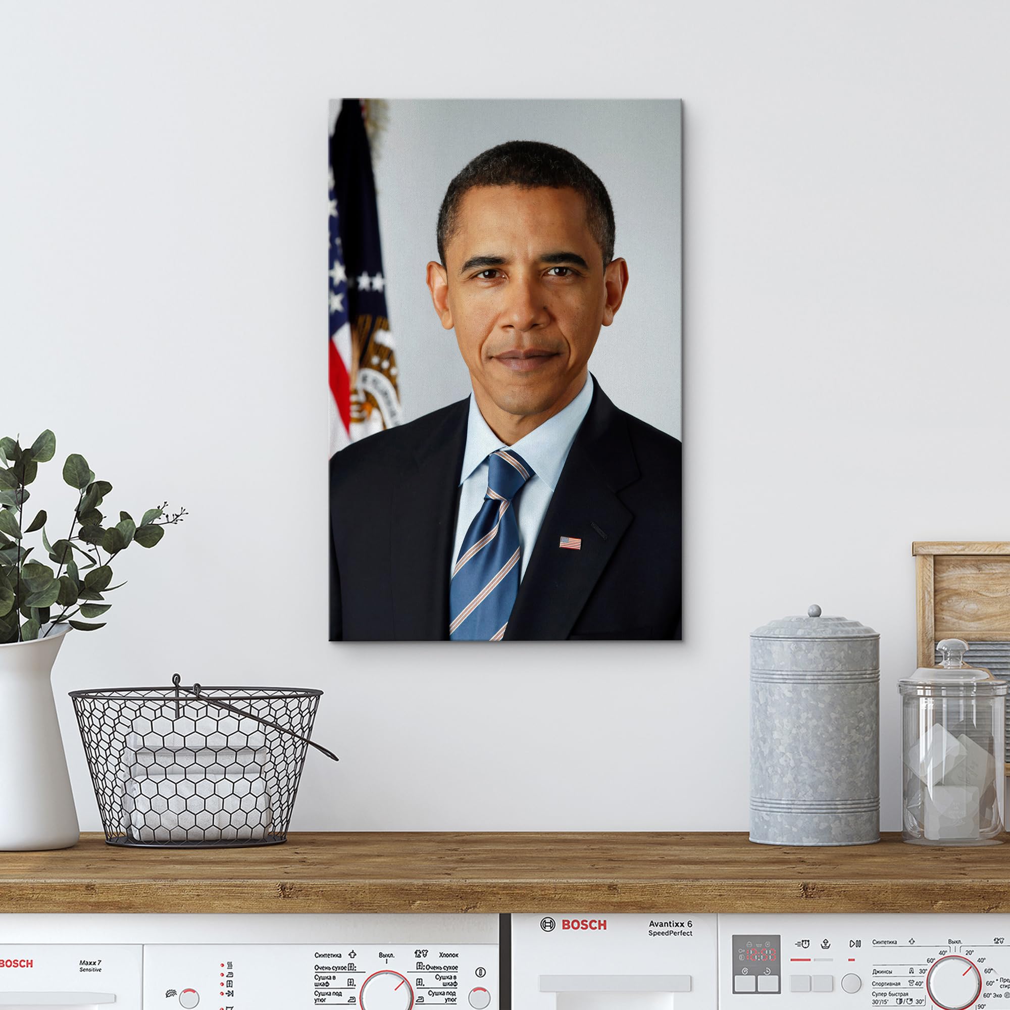 Wall26 Canvas Print Wall Art 44Th President Of The United States Barack Obama Historic Classic Photography Realism Traditional P
