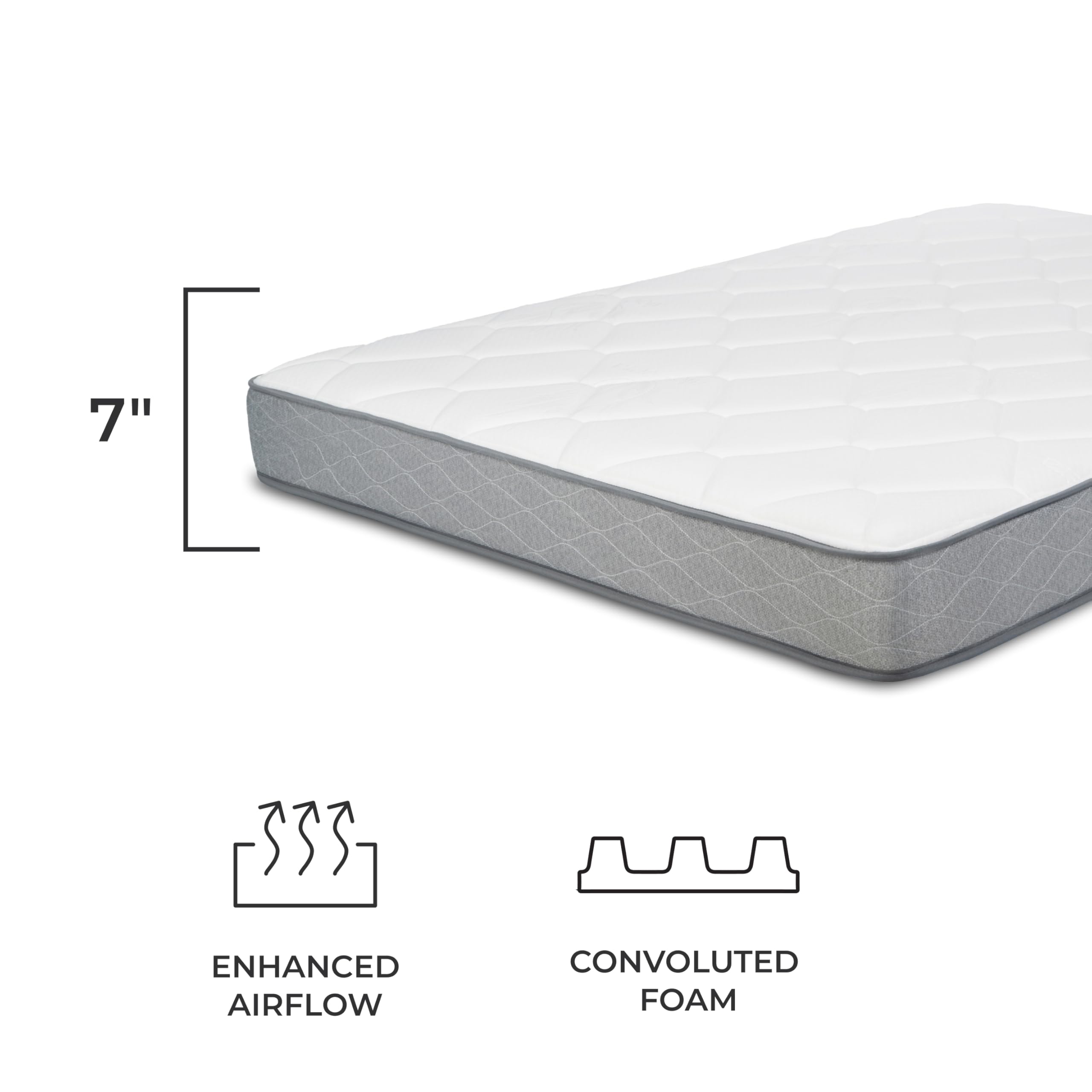 DREAMFOAM Bedding Doze 7 Mattress-Medium Comfort, Full