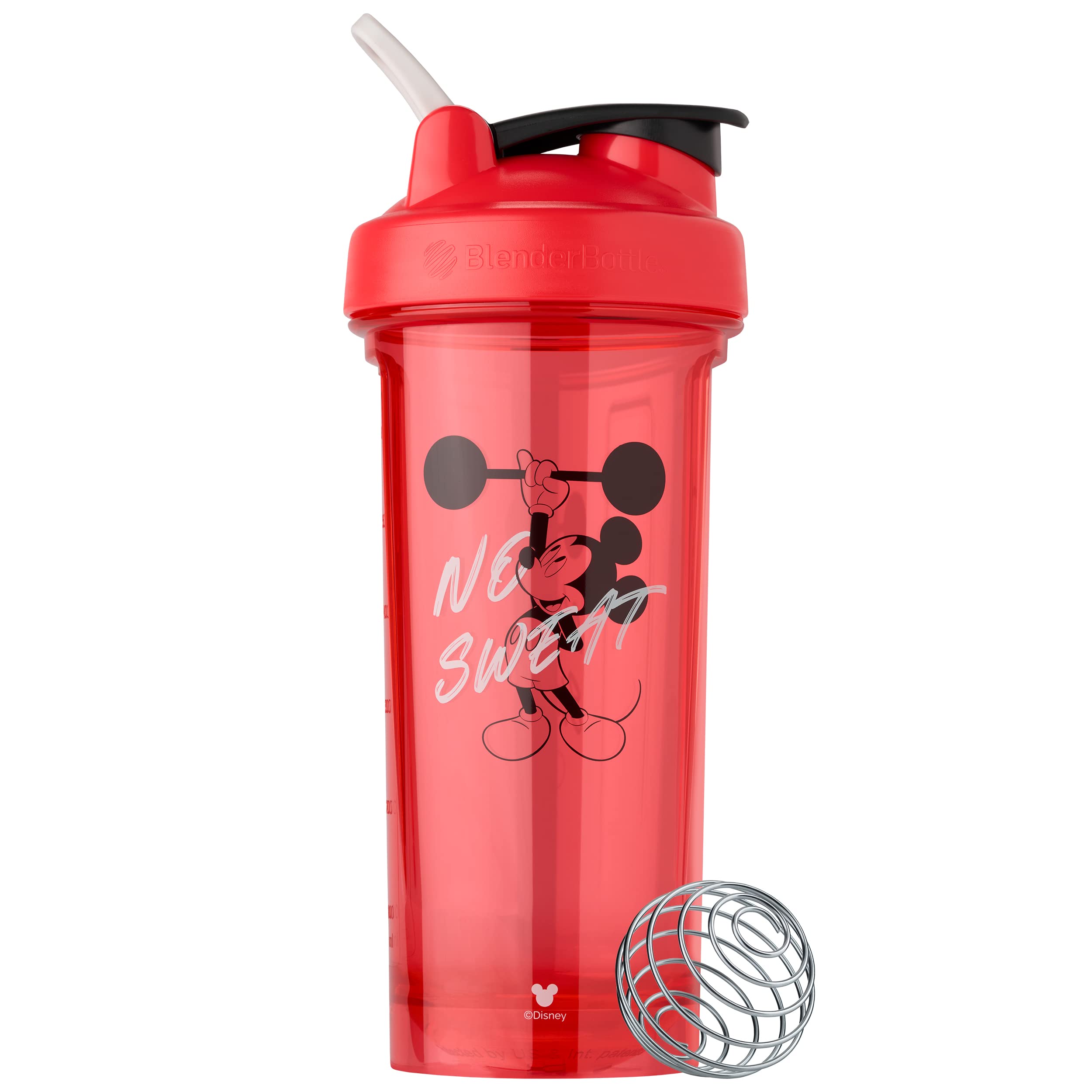 Blenderbottle Mickey & Friends Shaker Bottle Pro Series, Perfect For Protein Shakes And Pre Workout, 28-Ounce, No Sweat
