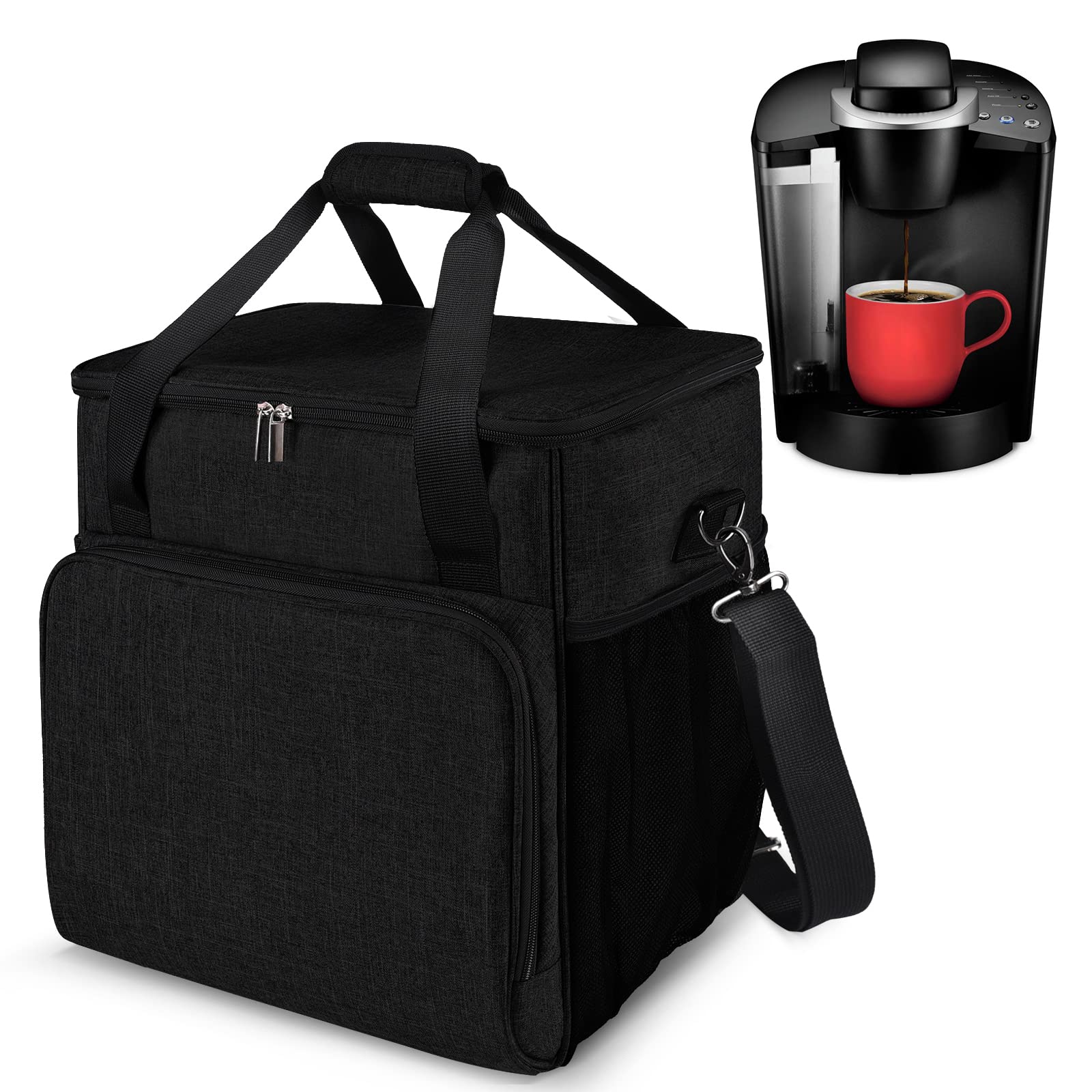 Baglher Coffee Maker Storage Bag, Waterproof Travel Carrying Organizer Case, Suitable For Kering Coffee Machines And Other Acces