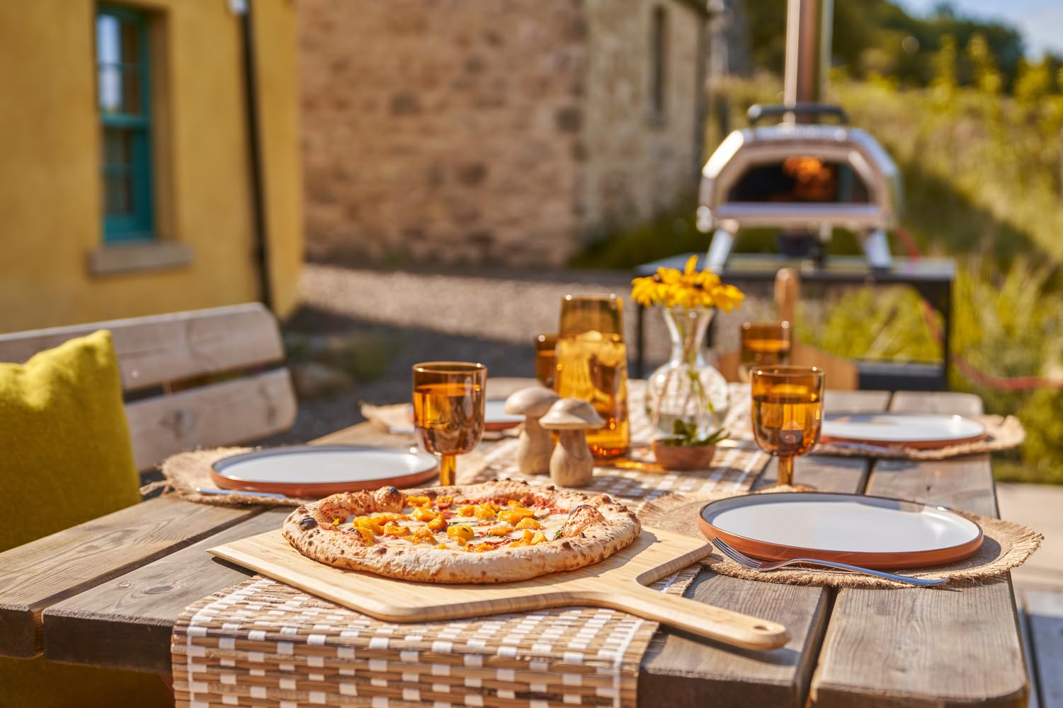 Ooni 14    Bamboo Pizza Peel - Lightweight Smooth Wooden Pizza Paddle And Serving Board - Ooni Outdoor Pizza Oven Accessories