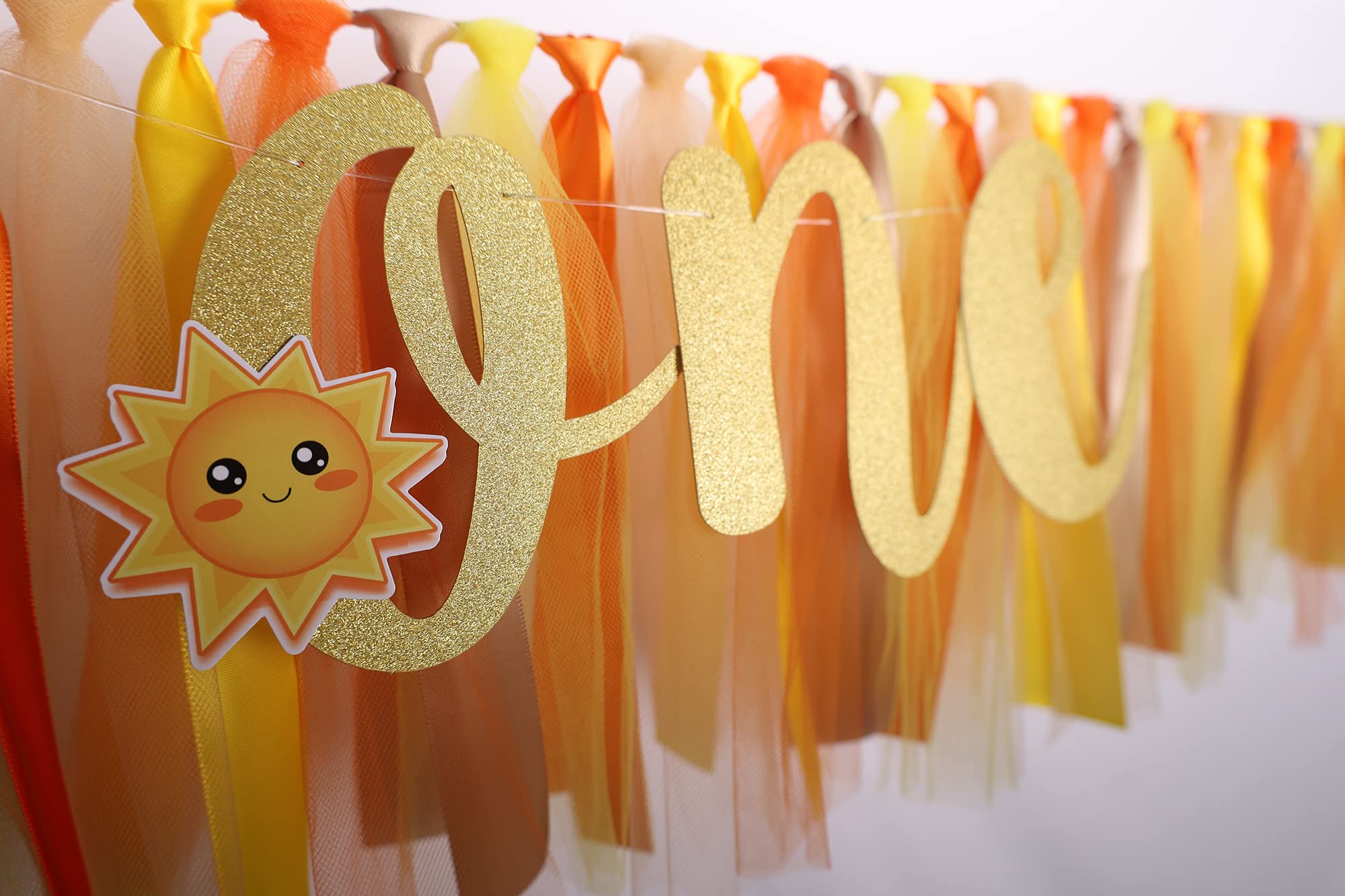 First Trip Around The Sun Birthday Decorations - 1St First Birthday Banner Highchair, High Chair Fabric Garland Party Supplies,