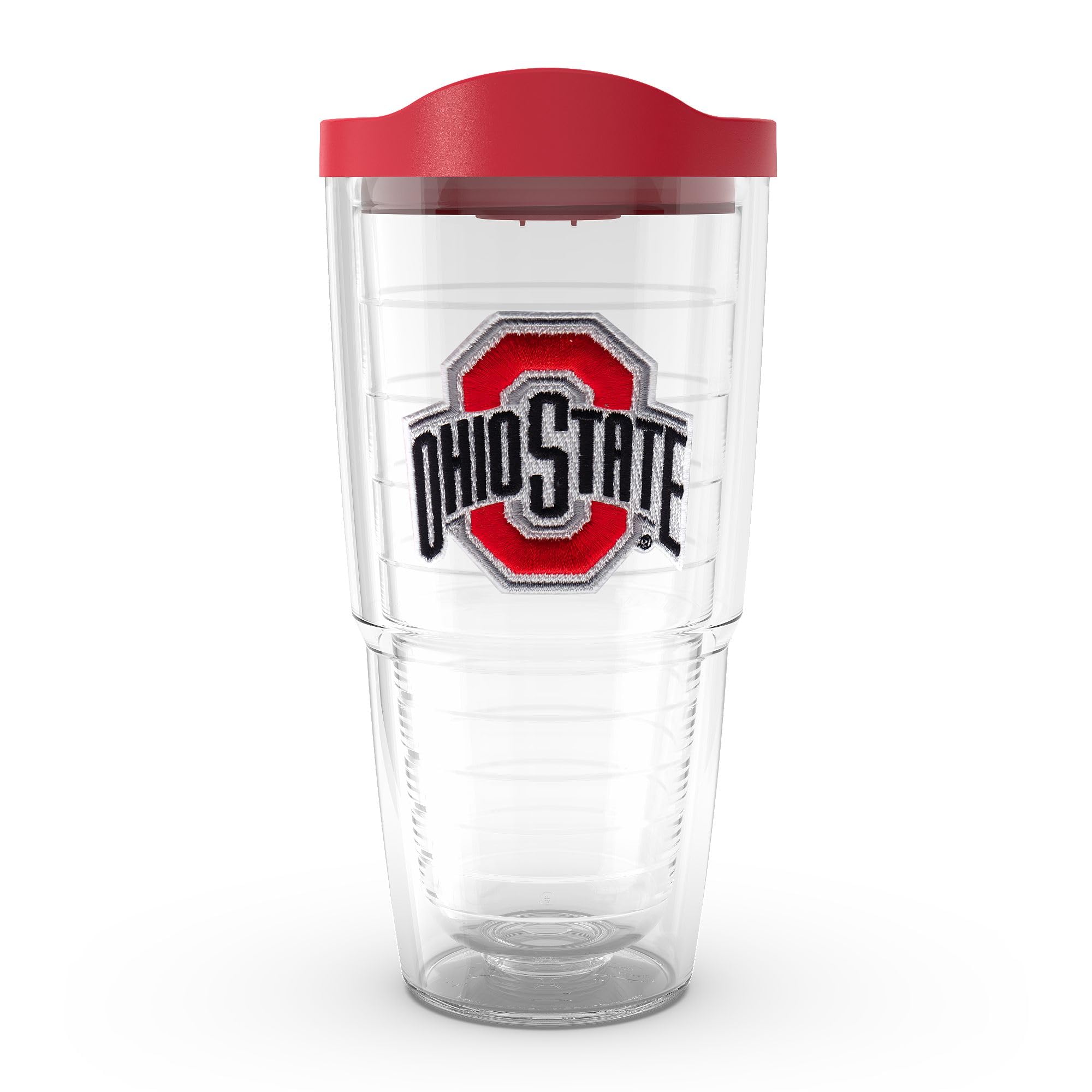 Tervis Made in USA Double Walled Ohio State Buckeyes Insulated Tumbler Cup Keeps Drinks Cold & Hot, 24oz, Emblem