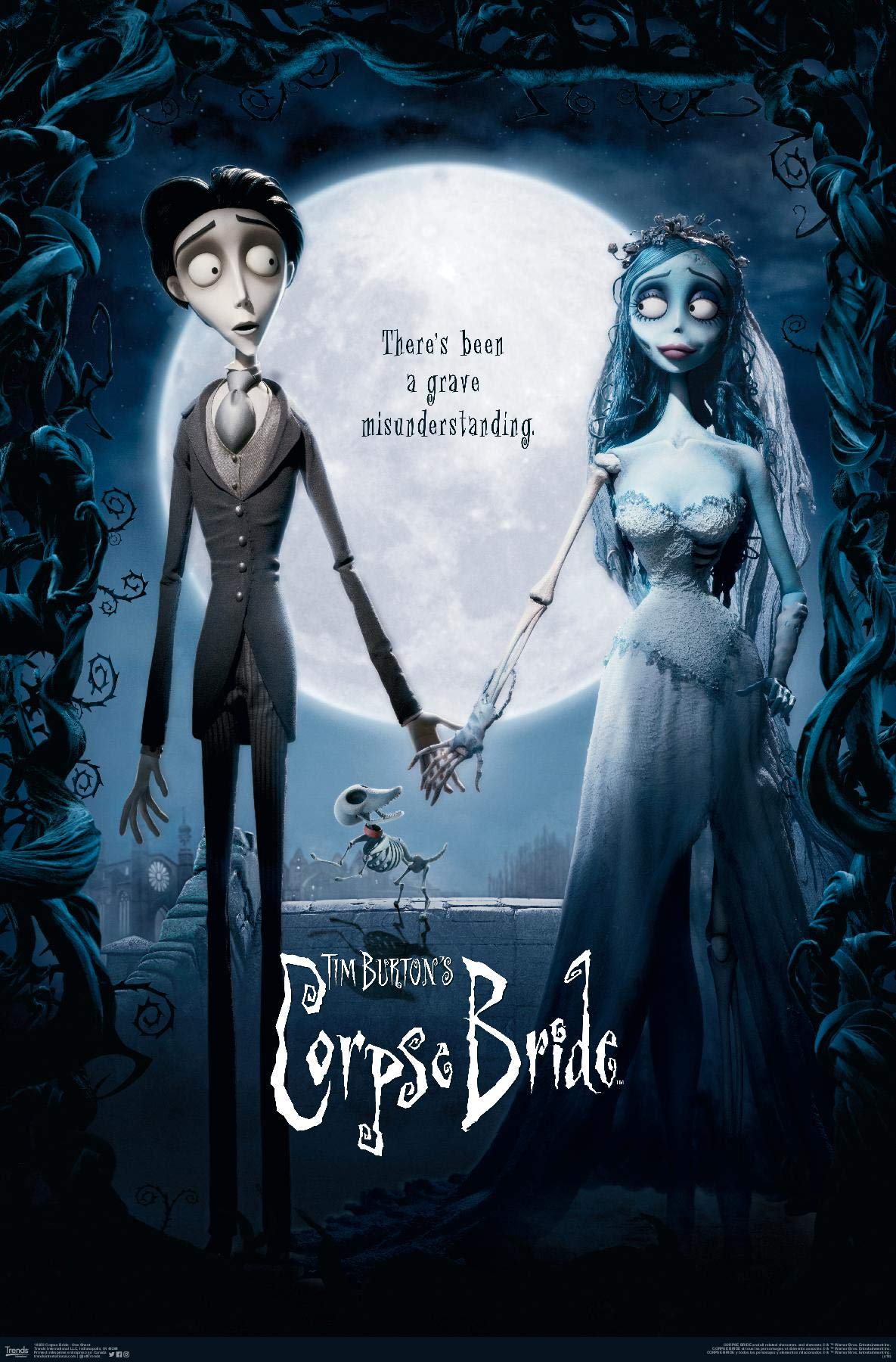 Trends International Tim Burton'S The Corpse Bride - One Sheet Wall Poster, 14.725'' X 22.375'', Premium Unframed Version