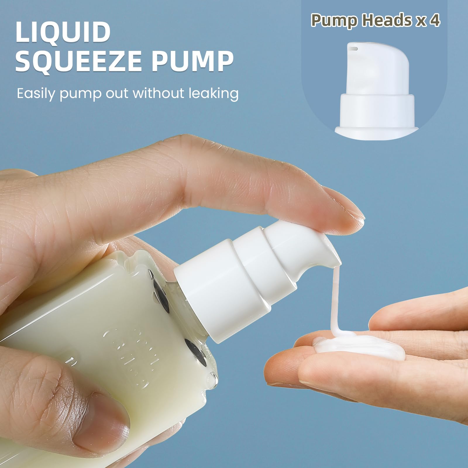 3Oz Travel Bottles Set, Tsa Approved Portable Travel Containers For Shampoo Liquid With Labels,Travel Containers Dispenser Set -