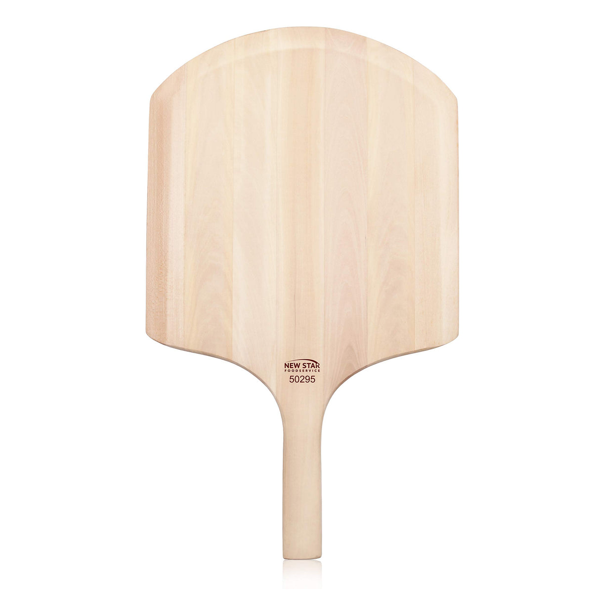 New Star Foodservice 50295 Restaurant-Grade Wooden Pizza Peel, 16'' L X 14'' W Plate, With 10'' L Wooden Handle, 24'' Overall Le