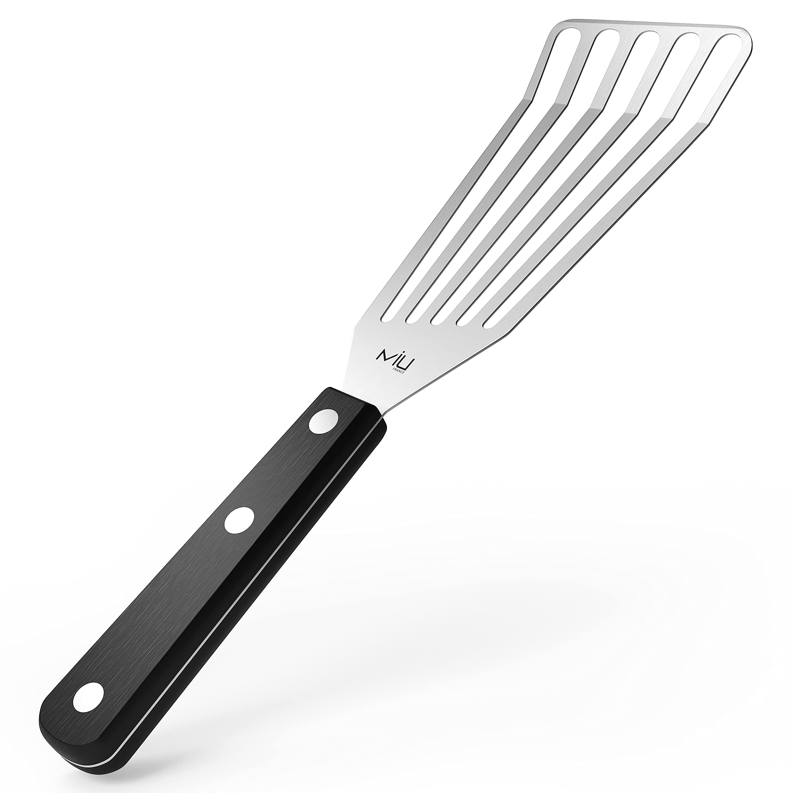 Miu France Large Stainless Steel Slotted Turner, 3 By 11-Inch