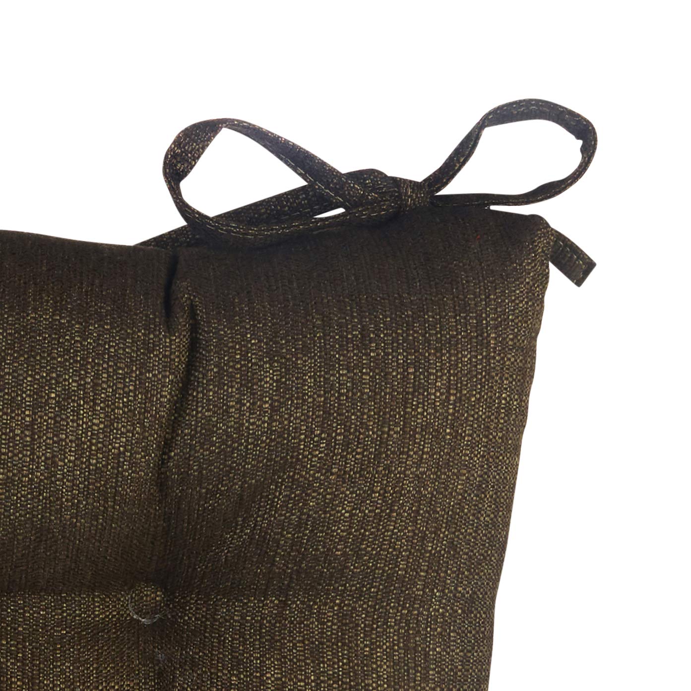 Klear Vu Non-Slip Omega Rocking Chair Cushions, Seat And Seatback Pads, 2 Piece Set, Chestnut