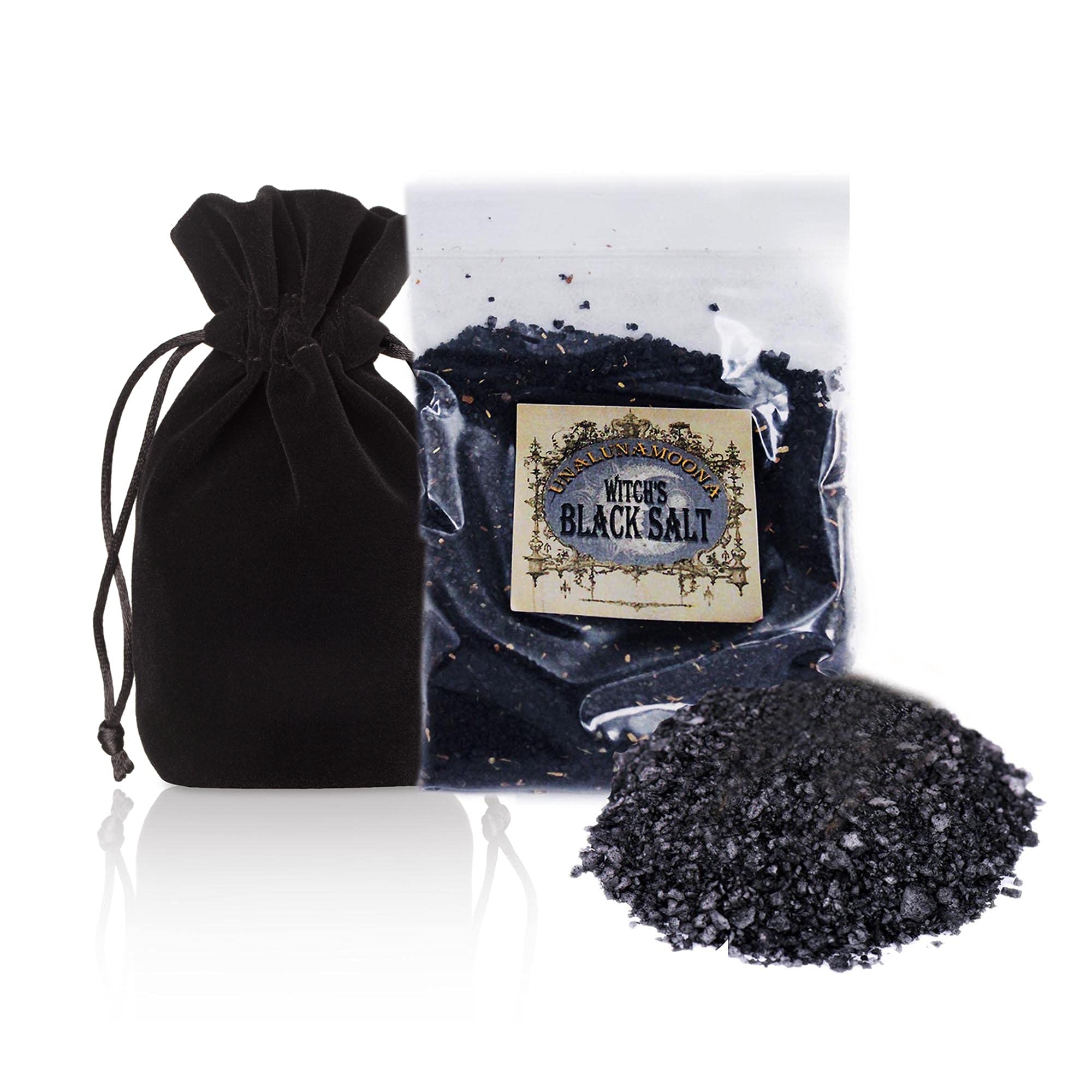 Unalunamoona Wicca Black Salt Refill, Black Salt For Protection, Black Salt Witchcraft, Empath Protection, Witch Salt, Witchcraf