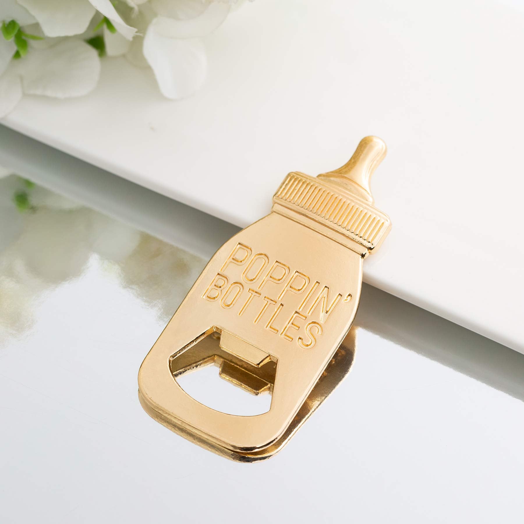 24 Packs Poppin Bottle Openers For Baby Shower Favors,Gifts,Decorations And Souvenirs (Blue, 24)