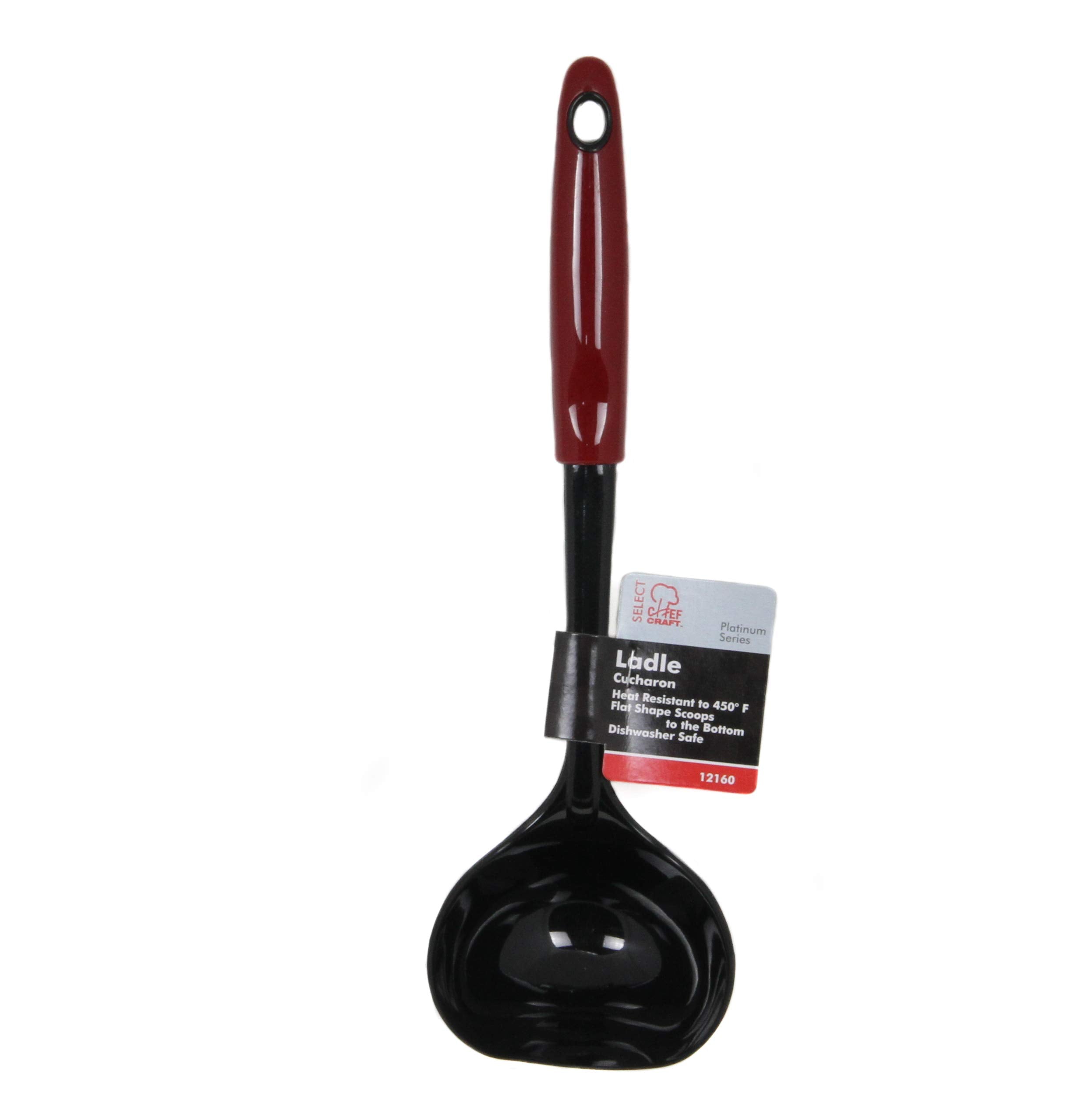 Chef Craft Select Nylon Kitchen Tool And Utensil, 8 Piece Set, Red