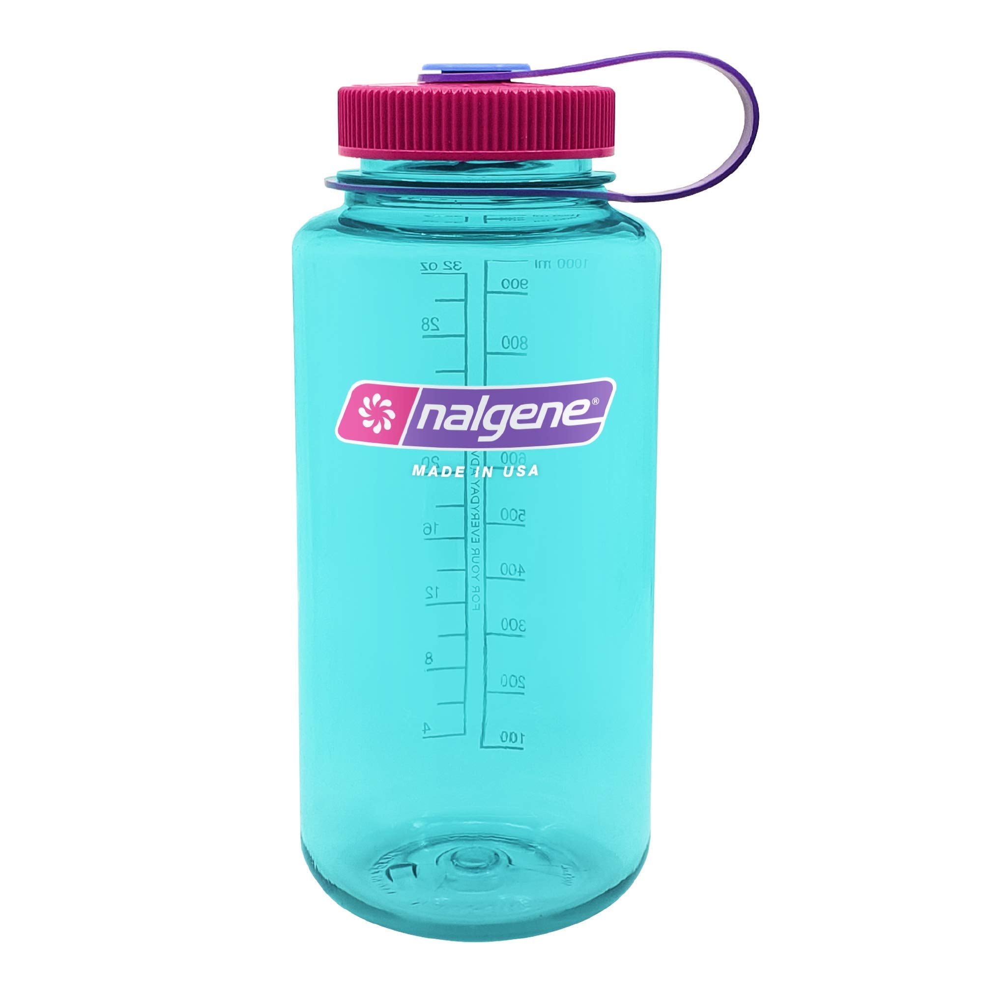 Nalgene Sustain Tritan Bpa-Free Water Bottle Made With Material Derived From 50% Plastic Waste, 32 Oz, Wide Mouth, Surfer