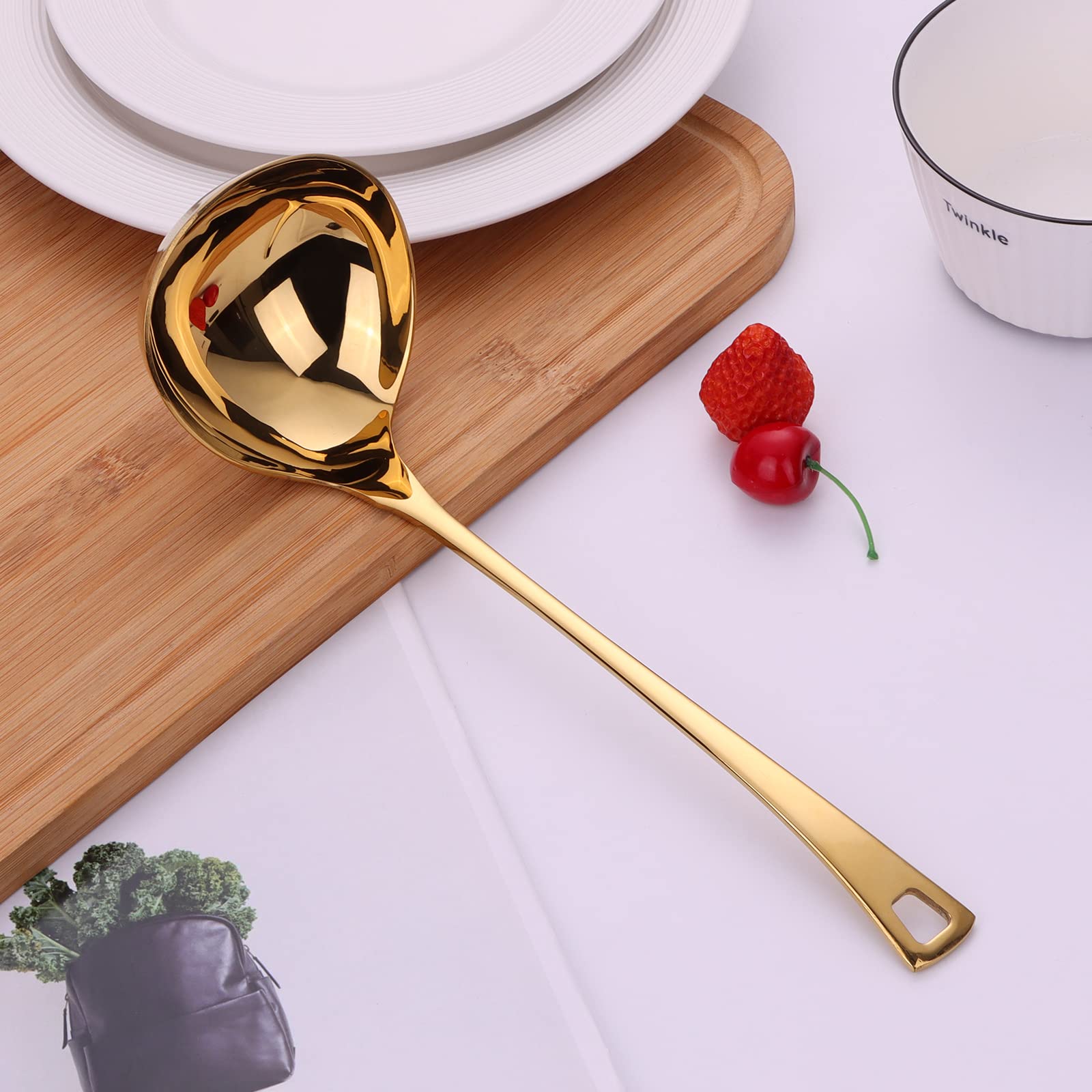 Mafier 4 Oz. High Grade Kitchen Ladle Heavy Duty Soup Ladle 11 Inch Stainless Steel Cooking Ladle Kitchen Accessories For Stirri