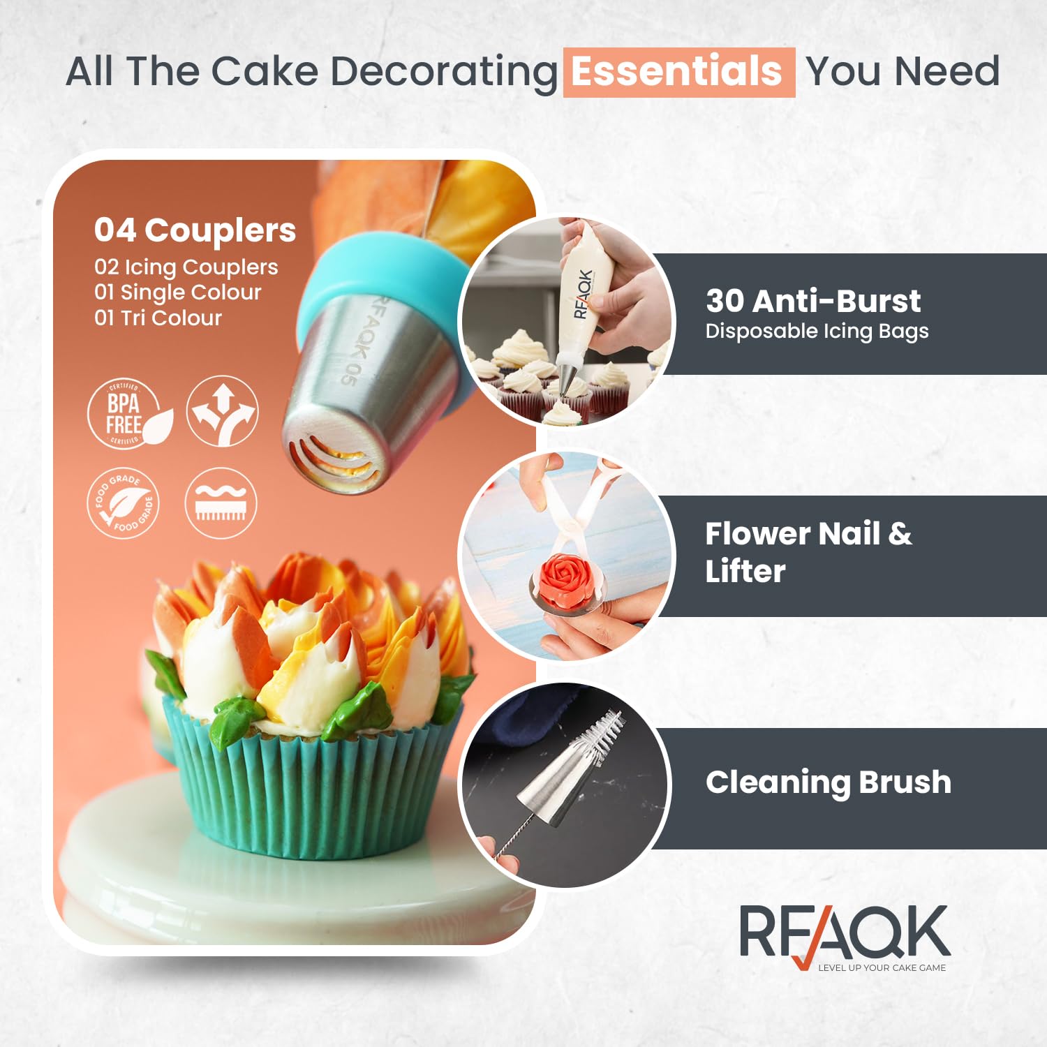 90PCs Russian Piping Tips Complete Set - Christmas Cake Piping Bags and Tips Set  Cookie  Cupcake & Cake Decorating Kit Baking Supplies-Cake Frosting Tools 25 Russian Tips 23 Icing Tips 31 Pastry Bags