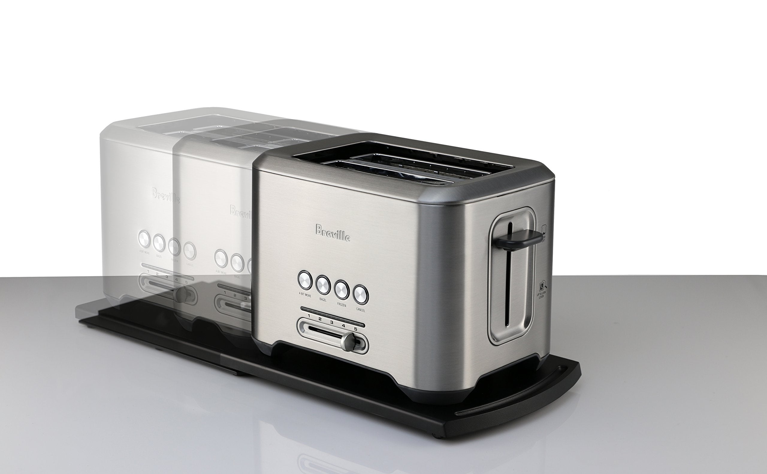 Deluxecomfort Countertop Easy Slider Pull-Out Tray Kitchen Under-Cabinet Sliding Shelf, 4 Pack, Black, 4 Count