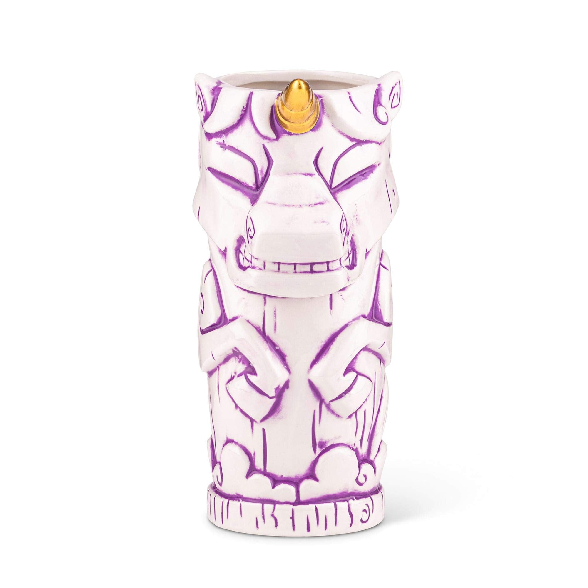 geeki Tikis White Unicorn Fantasy Mug  ceramic Tiki Style cup  Holds 19 Ounces