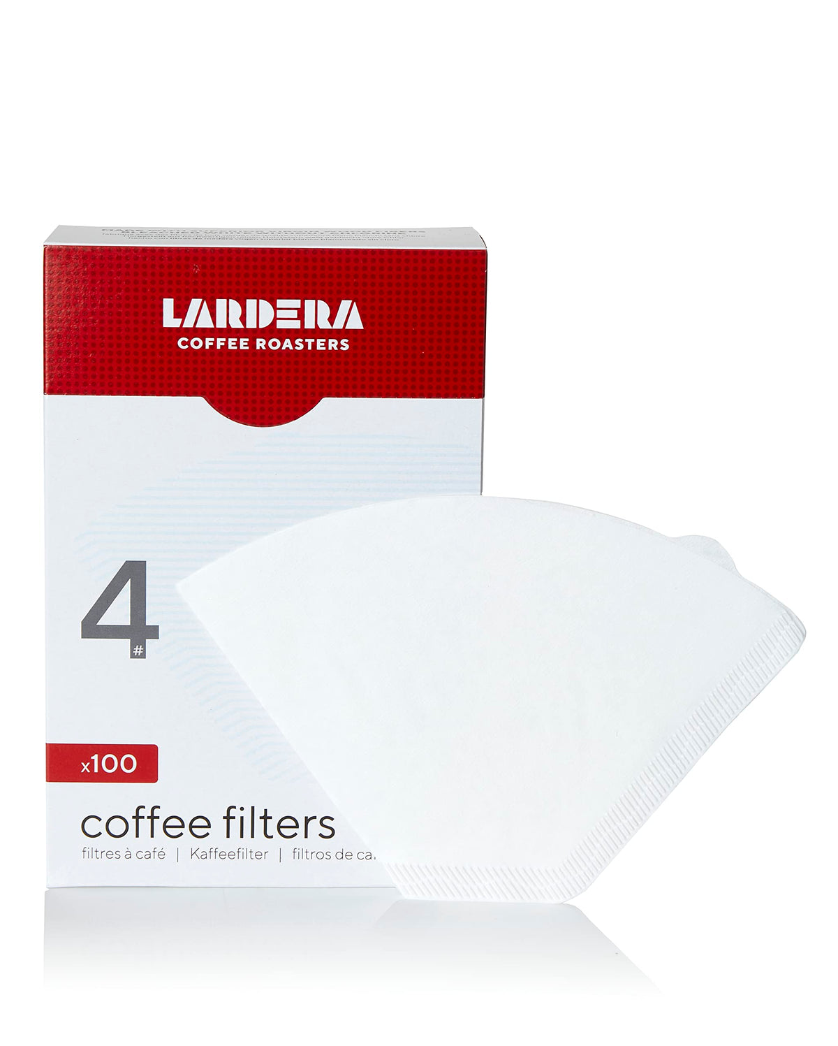 4 Oxygen-Bleached White Coffee Filters (3 Boxes, 300 Filters) Compatible With Moccamaster And All Automatic Coffee Makers