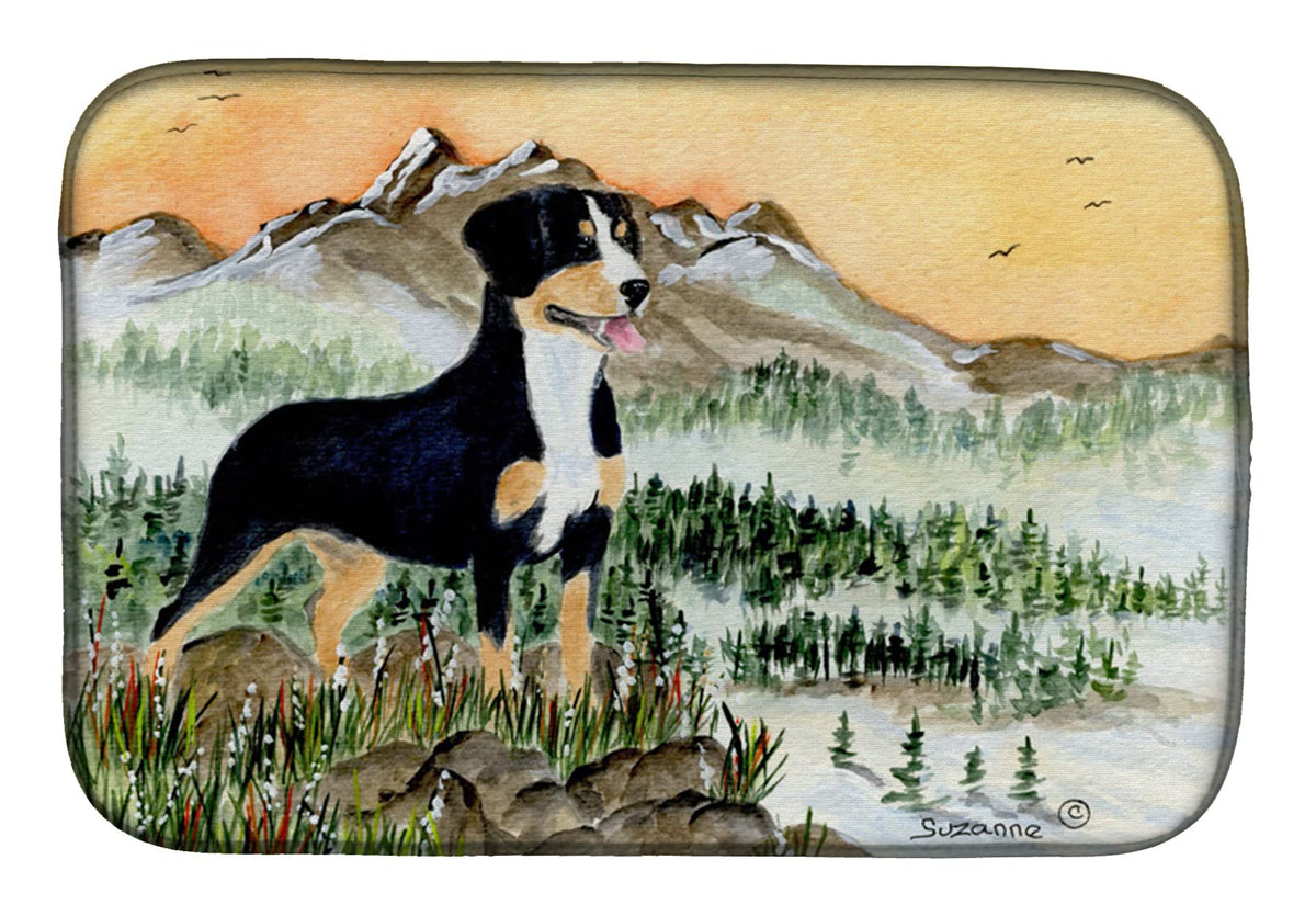 Caroline'S Treasures Ss8119Ddm Entlebucher Mountain Dog Dish Drying Mat Absorbent Dish Drying Mat Pad For Kitchen Counter Dish D
