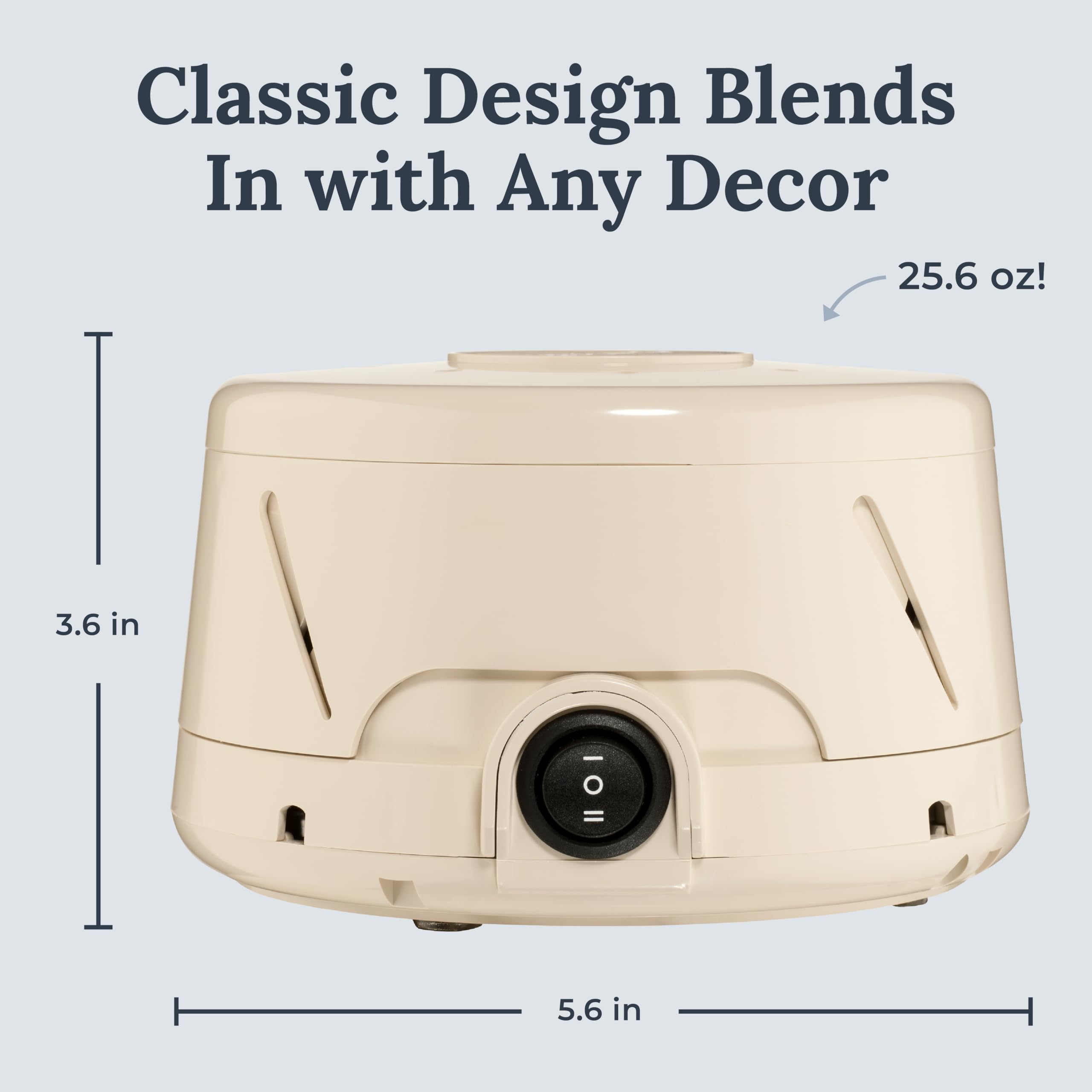Yogasleep Dohm Classic (Tan) The Original White Noise Machine, Soothing Natural Sound From A Real Fan, Noise Cancelling For Offi