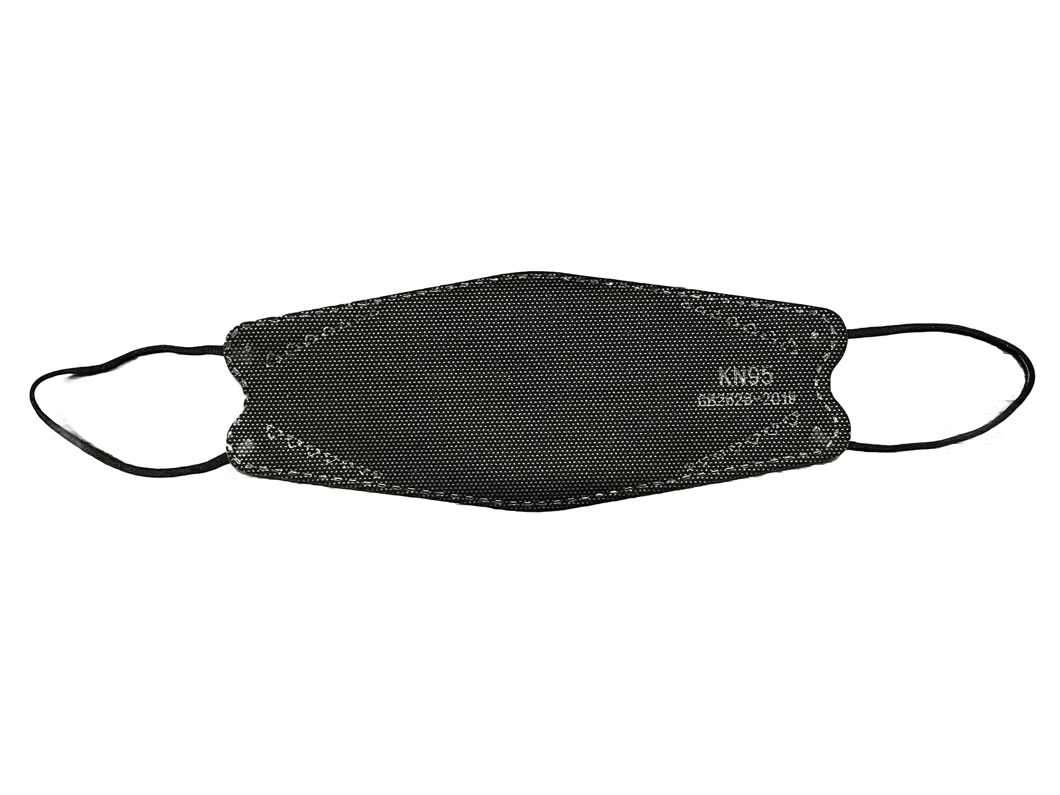 Borje Black Kn95 Face Masks, 60Pcs Disposable Face Masks, 5 Ply Filter Protection