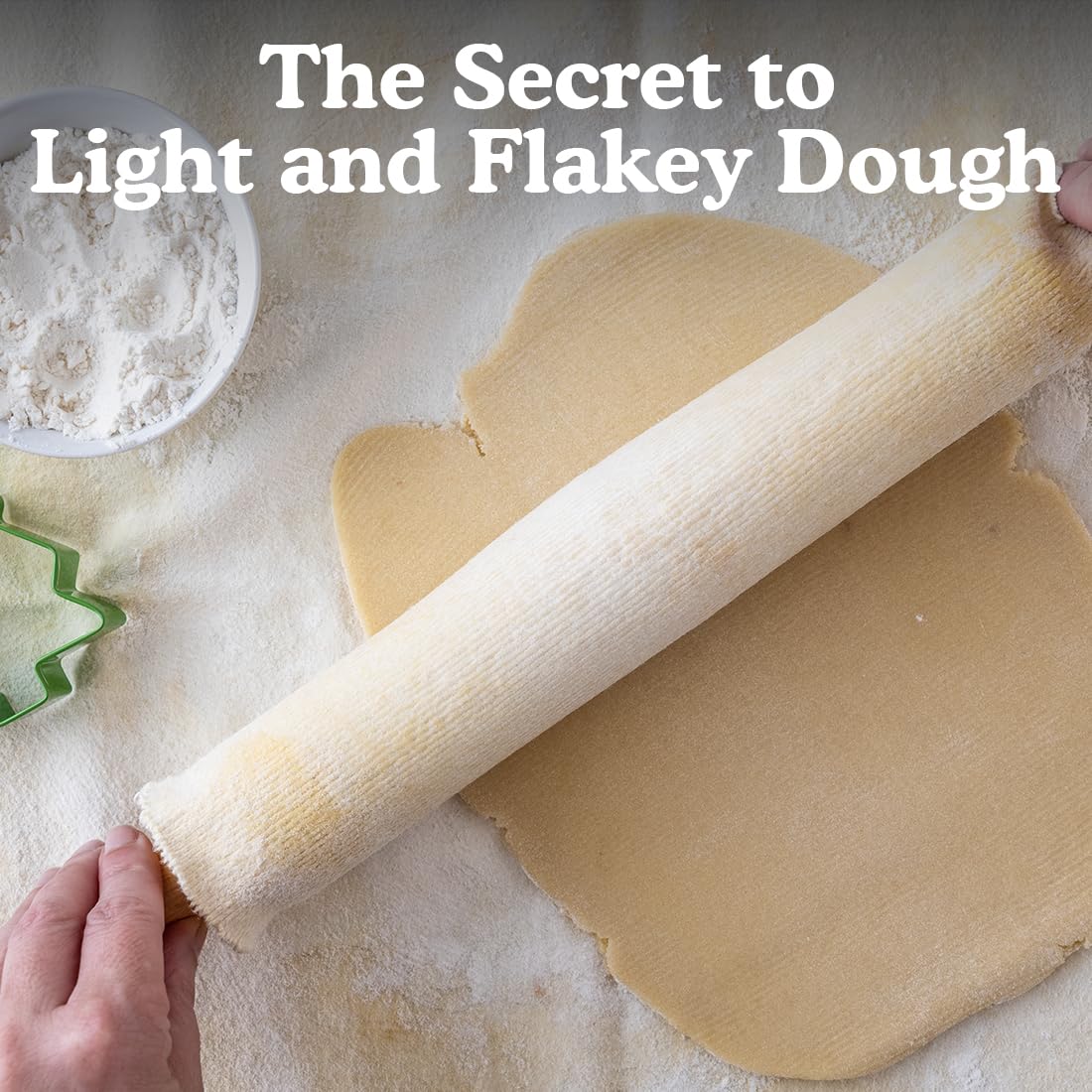 Regency Wraps Natural Pastry Cloth & Rolling Pin Cover Set  100% Cotton Cloth & Pin Cover for Non-Stick Dough Rolling  20x24'' Cloth with Sewn Edges 15'' Rolling Pin Cover