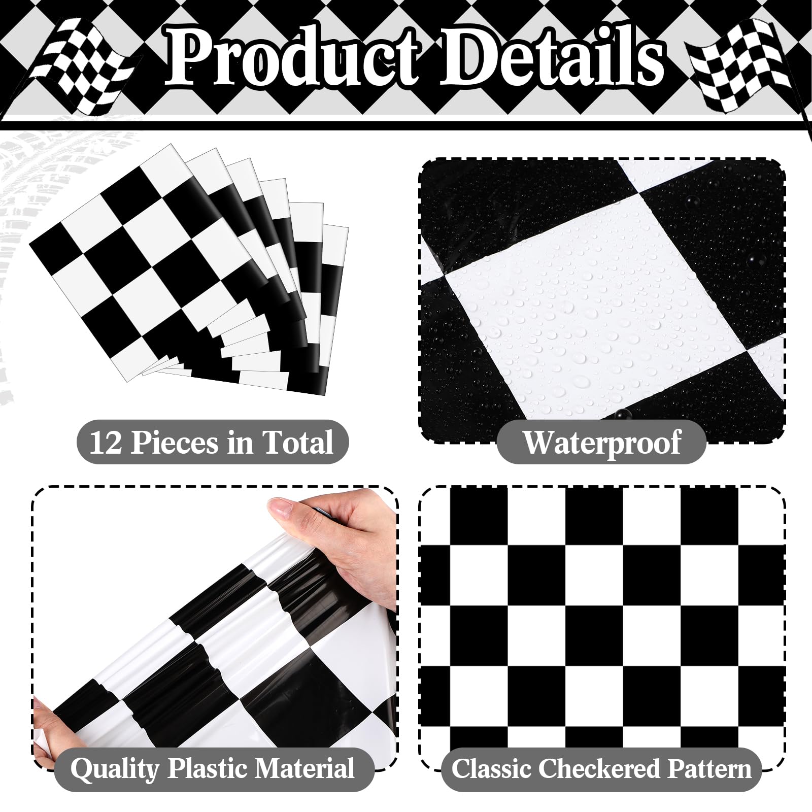 Preboun Plastic Table Runner 14 X 108 Inches Flag Tablecloth Road Table Runner For Anniversary Wedding Birthday Party Decor Indo