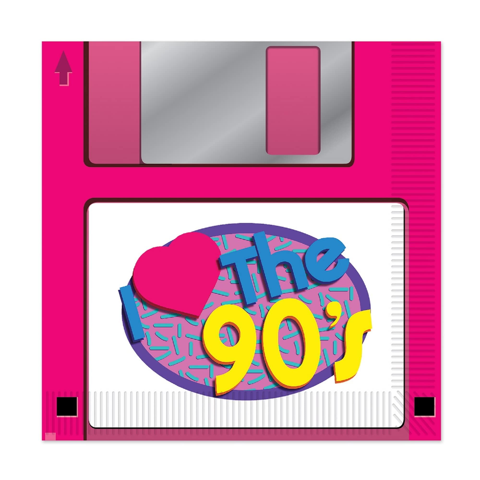 Beistle 90s Floppy Disk Luncheon Napkins