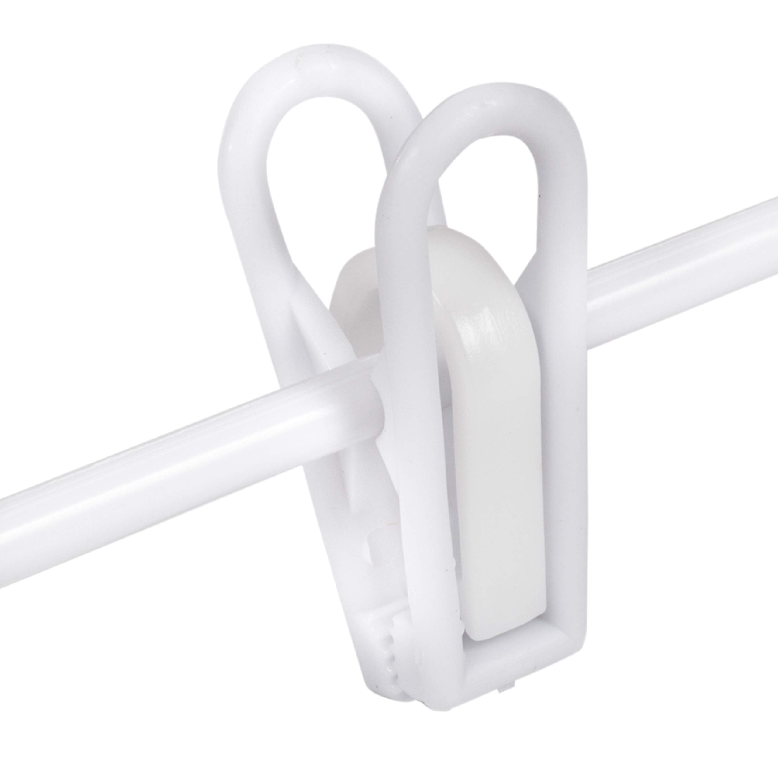 Honey Can Do Kids Clothes Hangers With Clips, Hng-09047 White, 7'' X 0.25'' X 11.75 Inches, 18-Pack