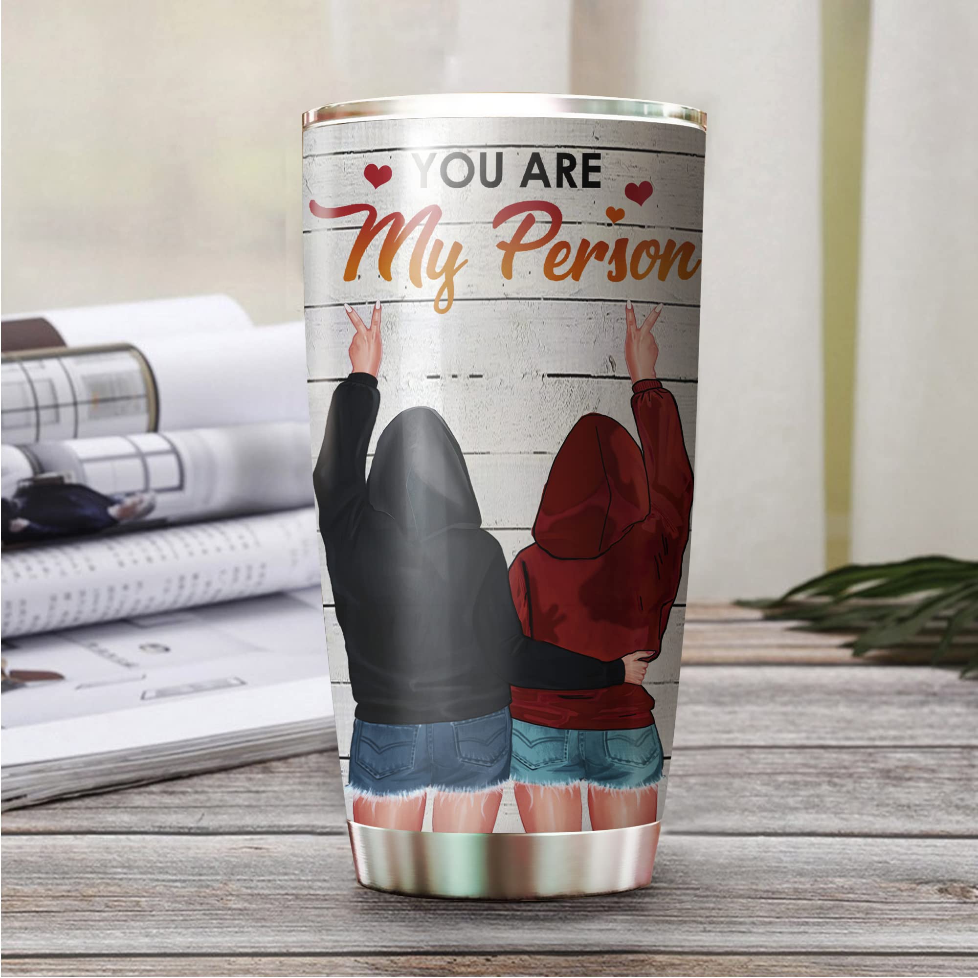 Qdartstore Gifts For Women Best Friend Stainless Steel You Are My Person Tumbler Unique Gift For Bestie Best Friend Bff Coworker