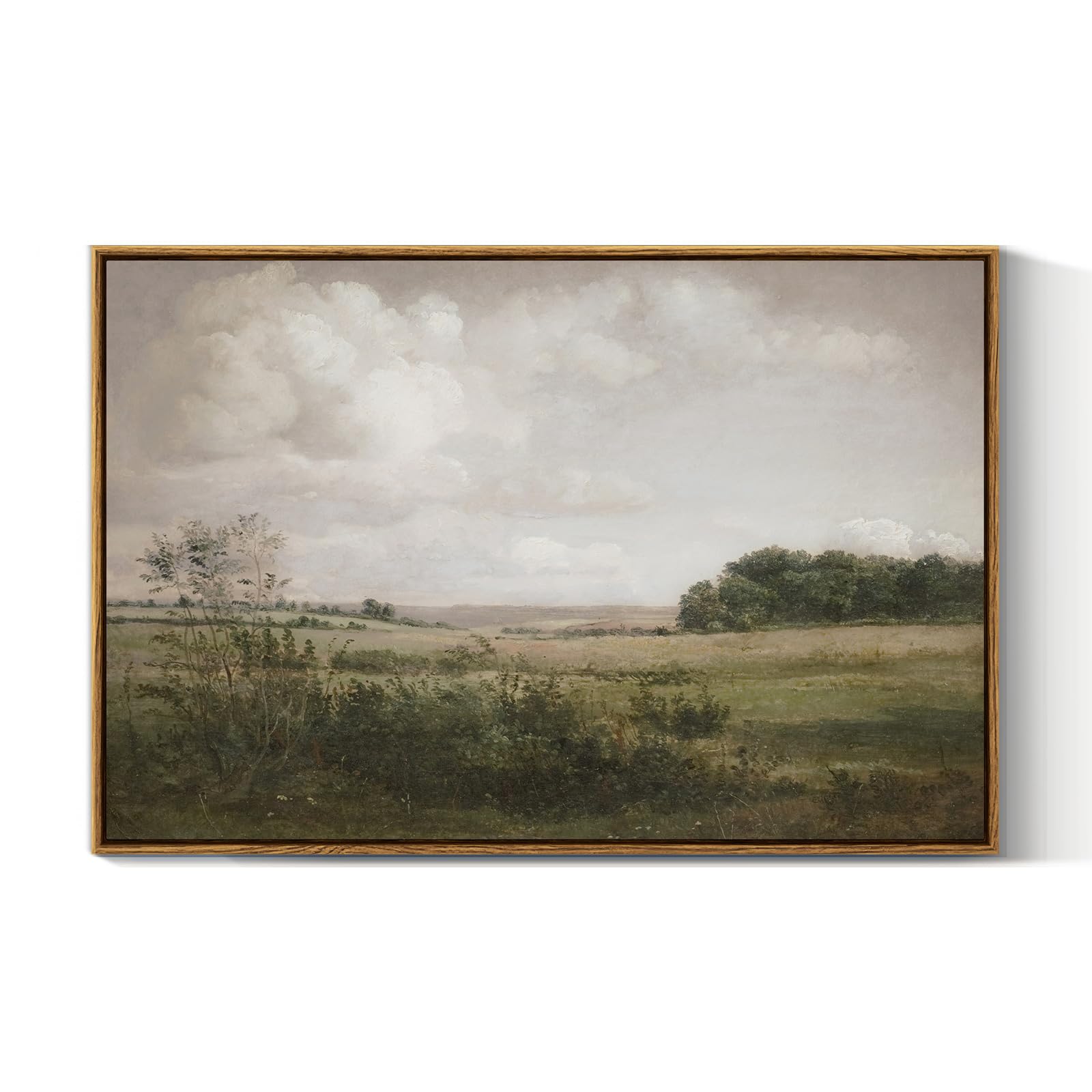 Viyyiea Vintage Landscape Large Framed Wall Art, Nature Wilderness Scenery Paintings Decor Aesthetic, 20X30 Inch Canvas Print Ar