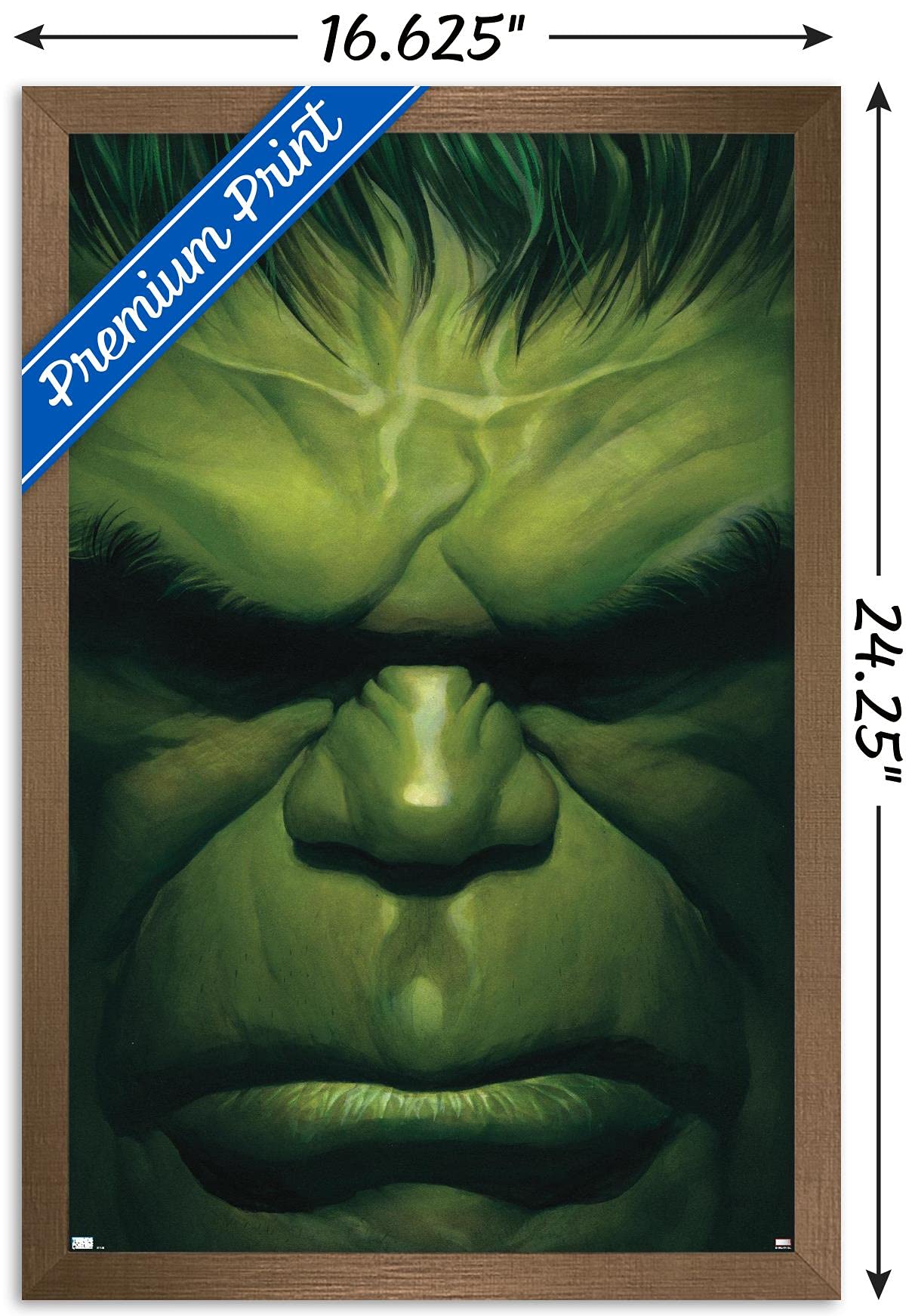 Trends International Marvel Comics - Hulk - The Immortal Hulk #18 Wall Poster, 14.72'' X 22.37'', Bronze Framed Version