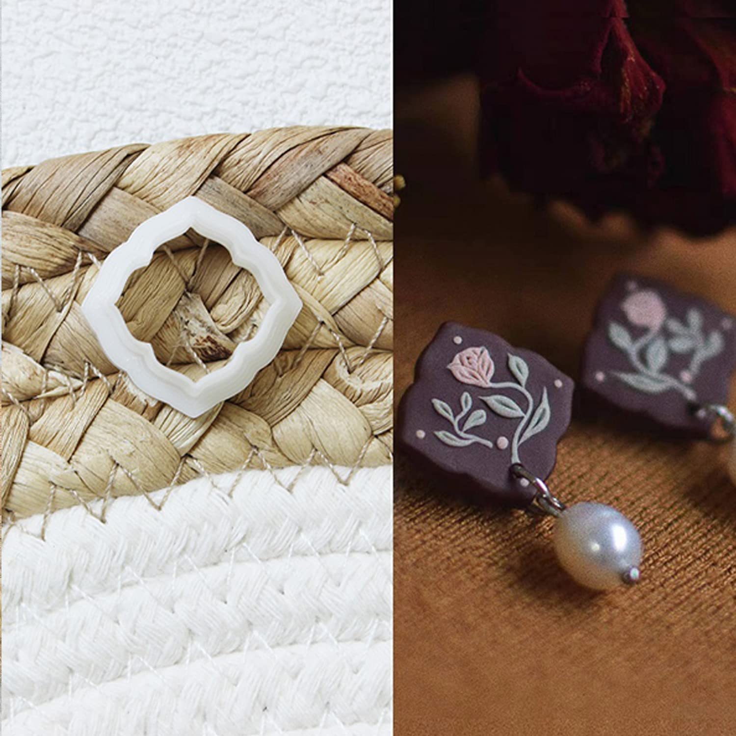 Polymer Clay Cutters For Earring Making Supplies Cookie Cutter Molds Jewelry Diy Art Crafts 24