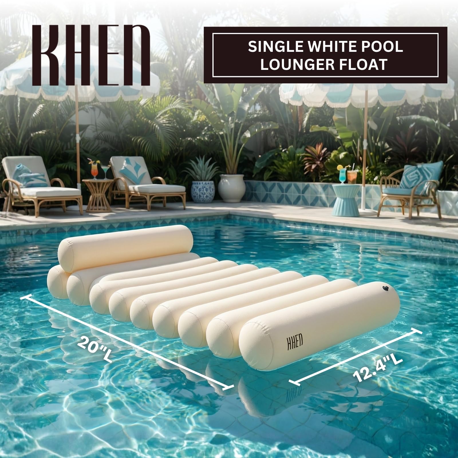 Bubble White Pool Lounger