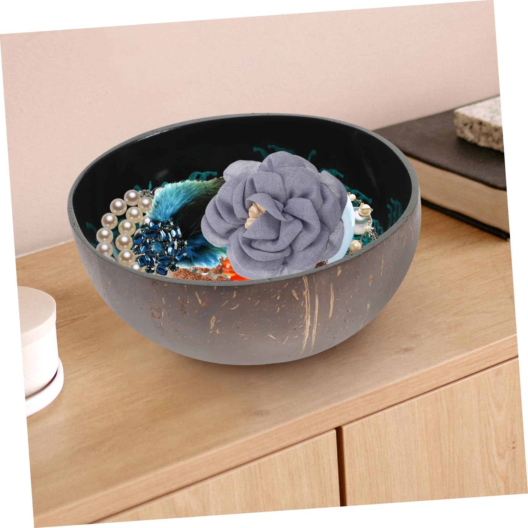 ORFOFE Offering Bowl Shell Key Holder Key Holder Bowl Coconut Storage Bowl Coconut Bowls Dessert Bowl Bowls for Food Desktop Org