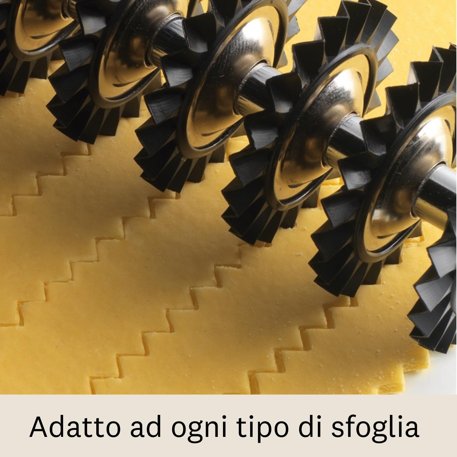 Marcato Design Atlas Made In Italy Pasta Cutter Bike, 9 Interchangeable Wheels, Clear