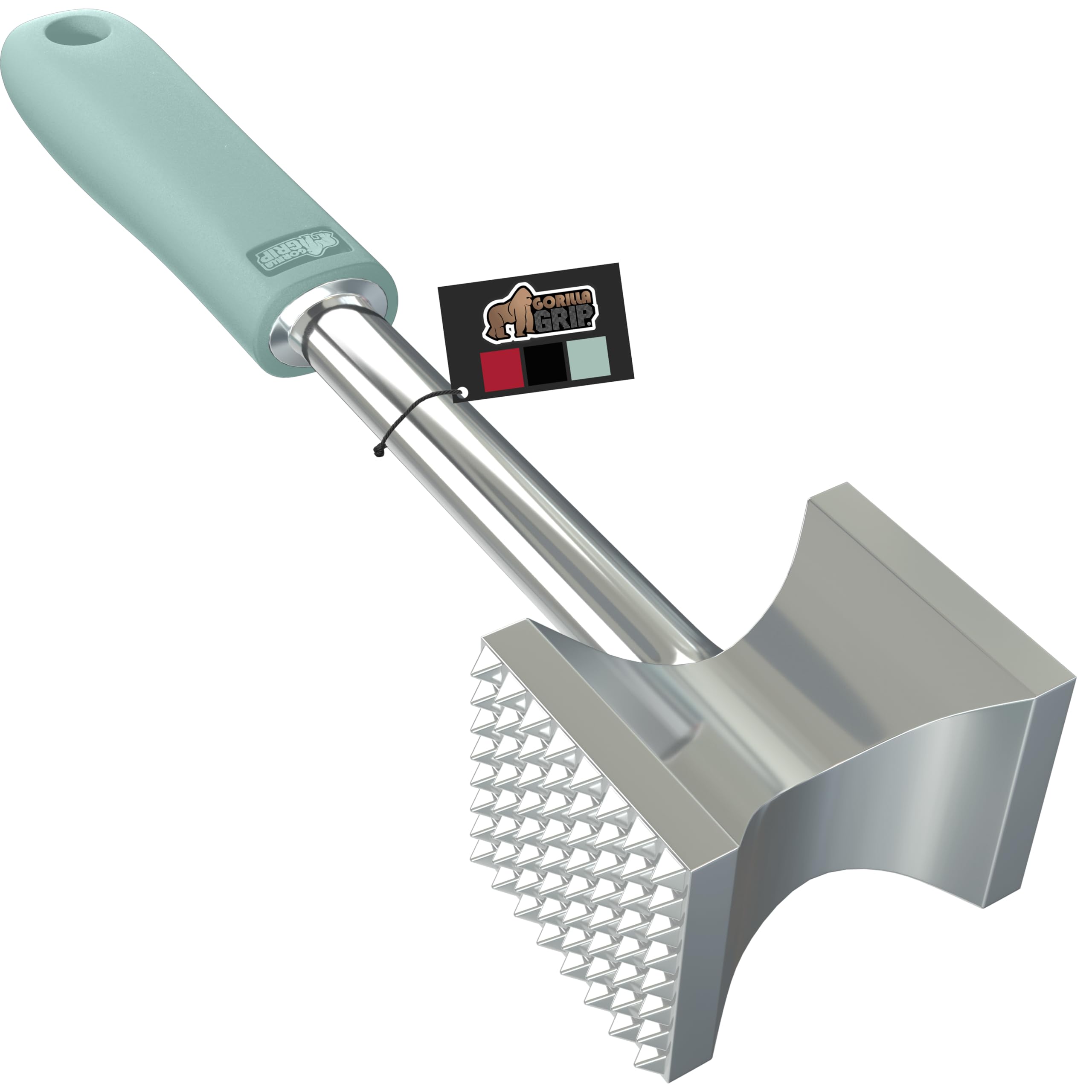 Gorilla Grip Heavy Duty Meat Tenderizer, Dual-Sided Steak Pounder, Tenderize And Flatten Beef And Poultry, Kitchen Mallet Maximi