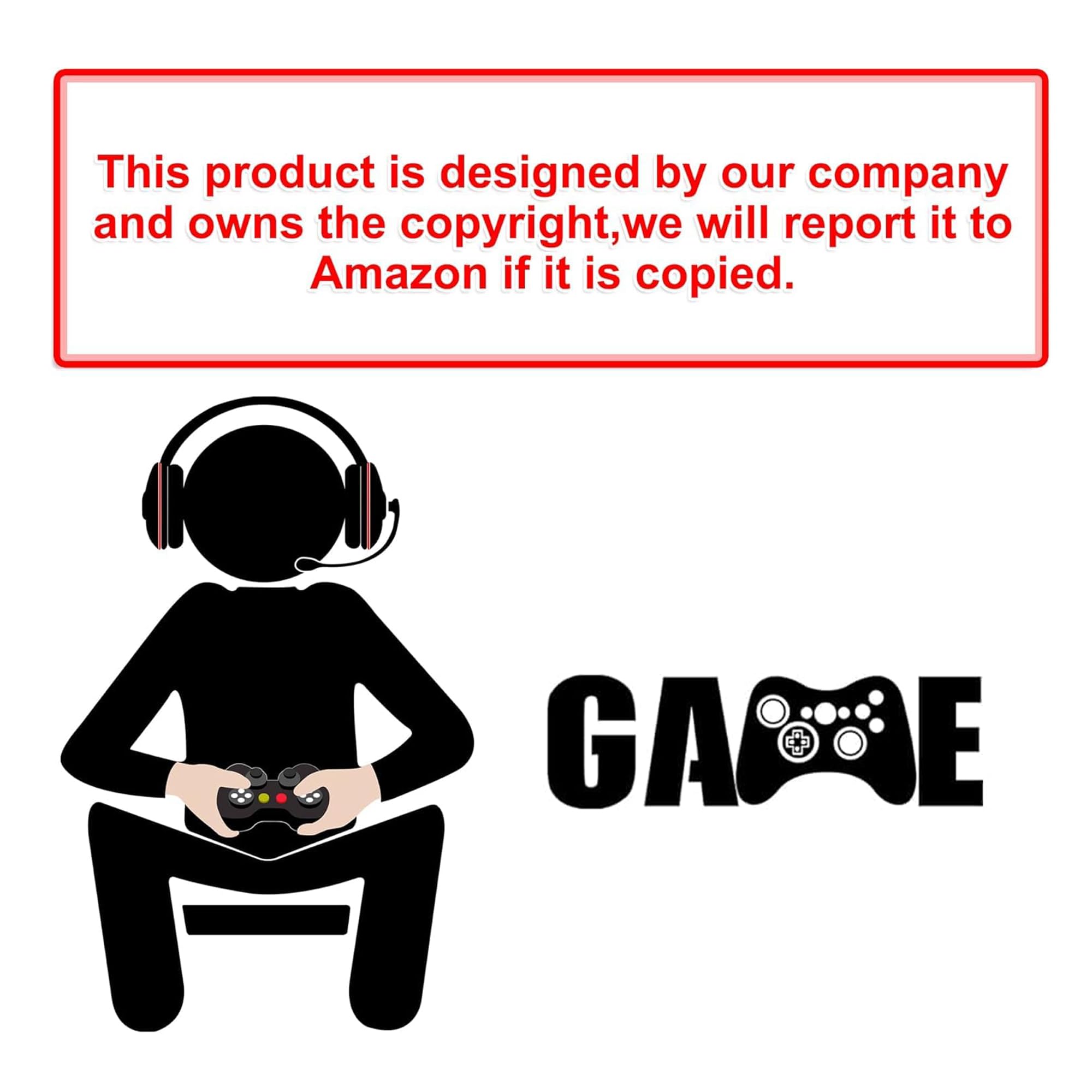 Gamer Wall Decals Stickers Glow In The Dark Wall Decals Game Wall Stickers Gaming Controller Wall Decals Game Room Decor Video G