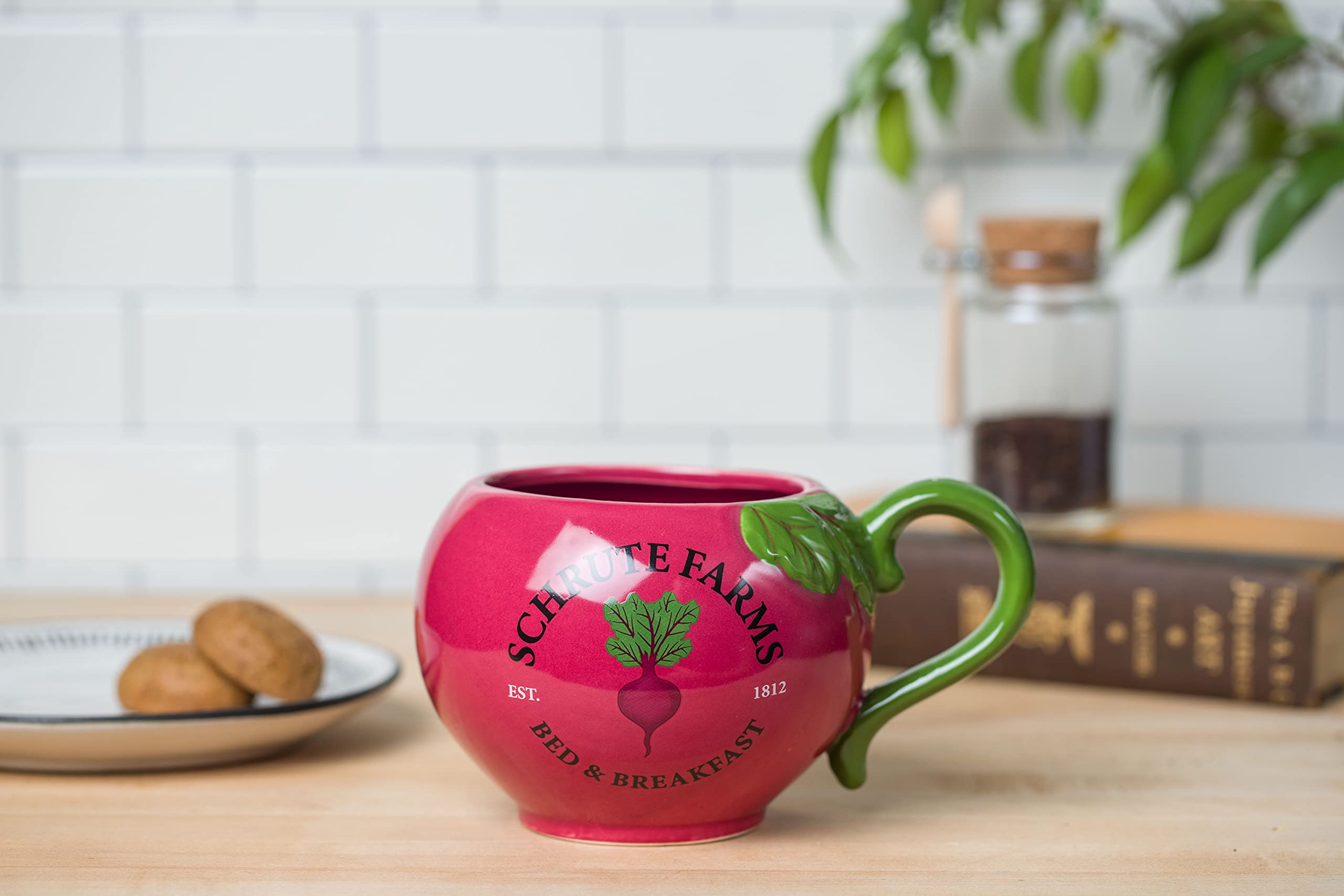 The Office Schrute Farms 20 Ounce 3D Sculpted Ceramic Mug