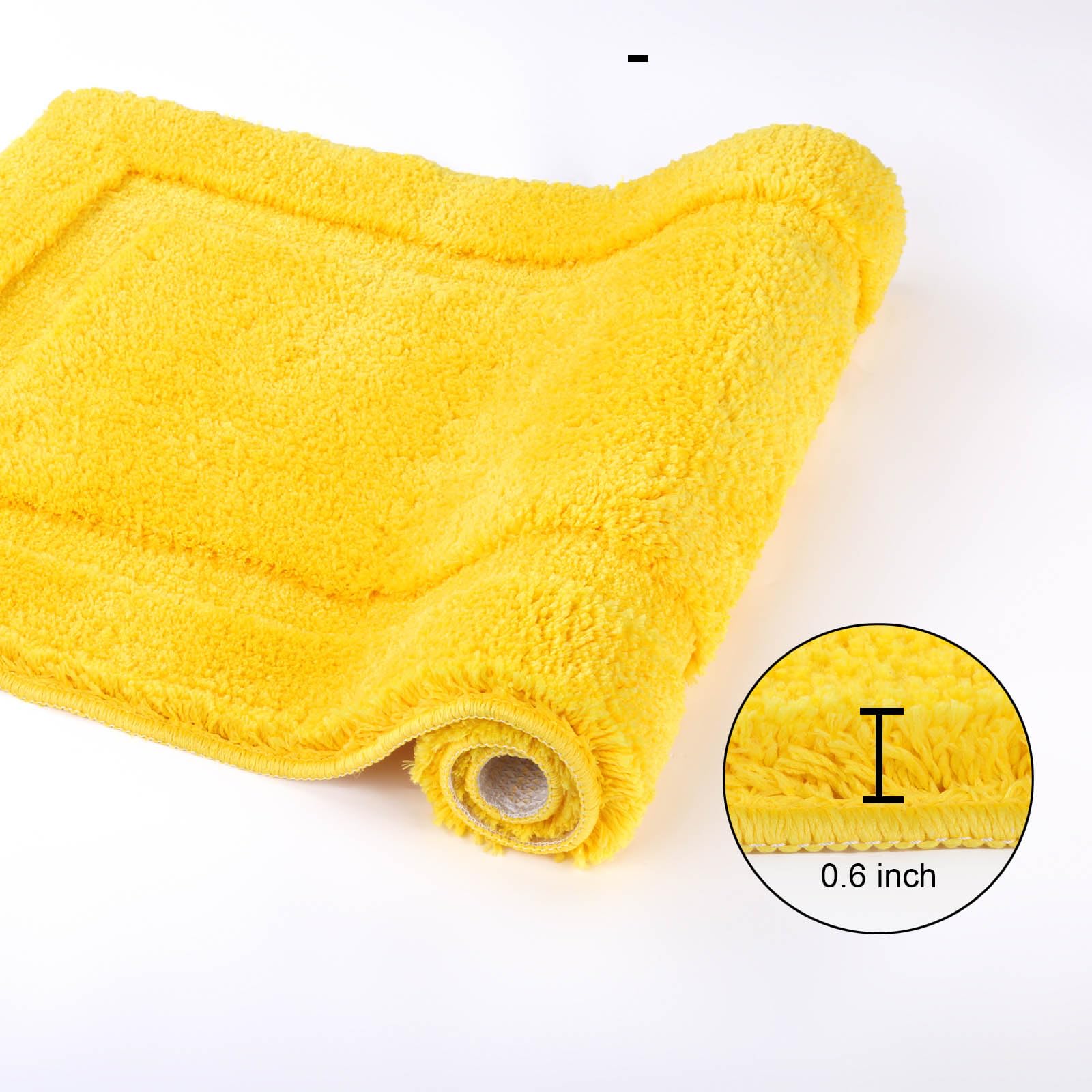 Shacos Super Soft 2 Pieces Bathroom Runner Rugs Set Non Slip Washable 20X47+ 20X32 Inch Fluffy Plush Microfiber Long Bath Runner