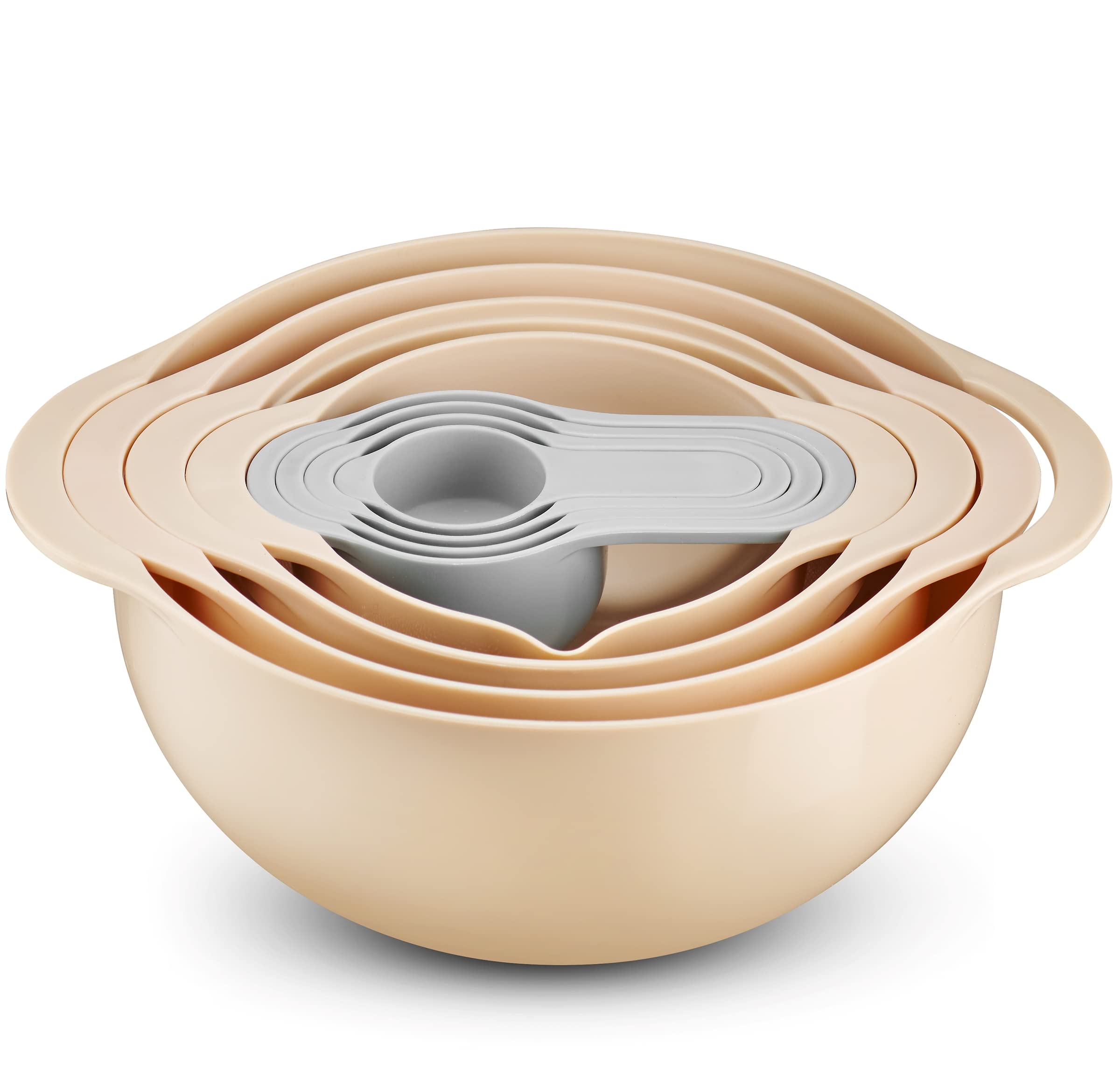 Table Concept Mixing Bowls Set With Measuring Cups And Spoons Set, Sieve Sifter Colander Strainer, Food Storage Bowls - 8 Piece