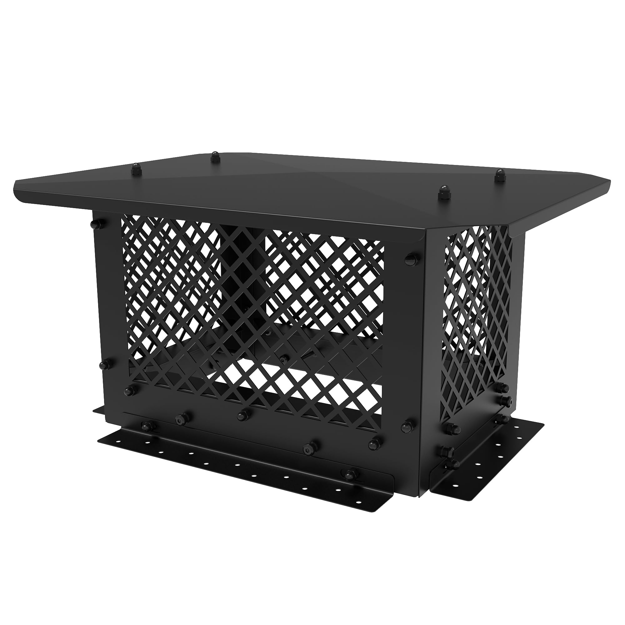 Hahaemall Chimney Cap, 10'' X 14'' Chimney Cover, Chimney Rain Caps, Fireplace Chimney Caps For Outside Adjustable Bottom To Fit